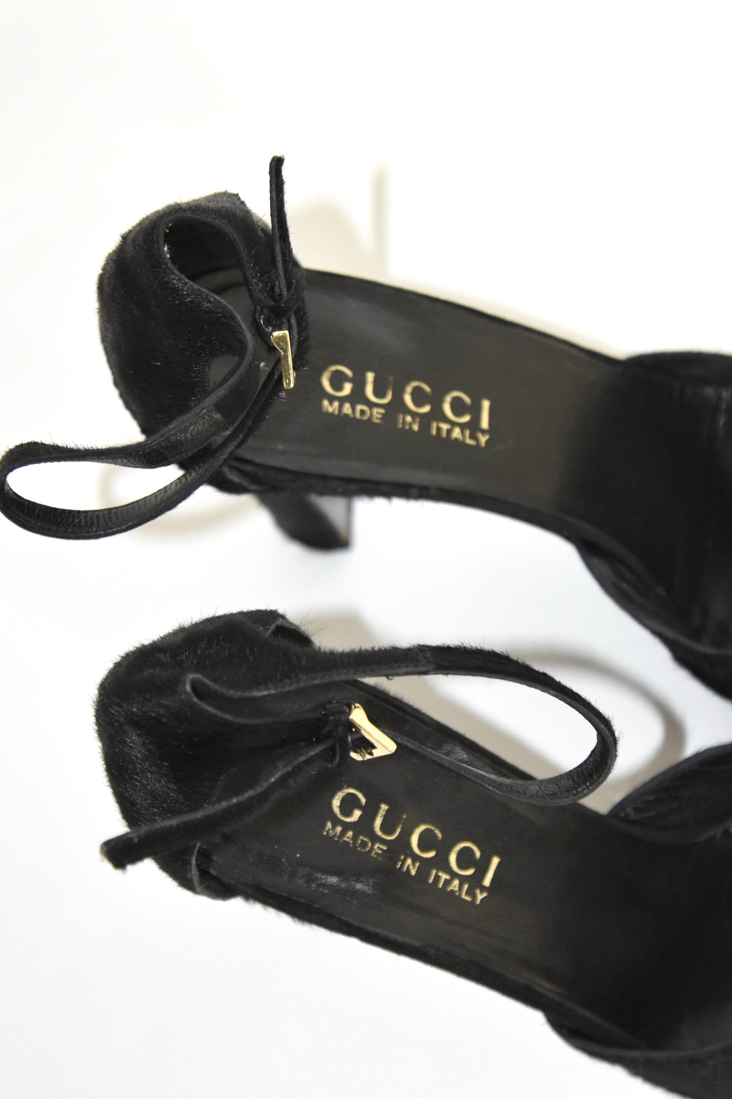 Gucci by Tom Ford 1996 Pony Hair Horsebit Heels