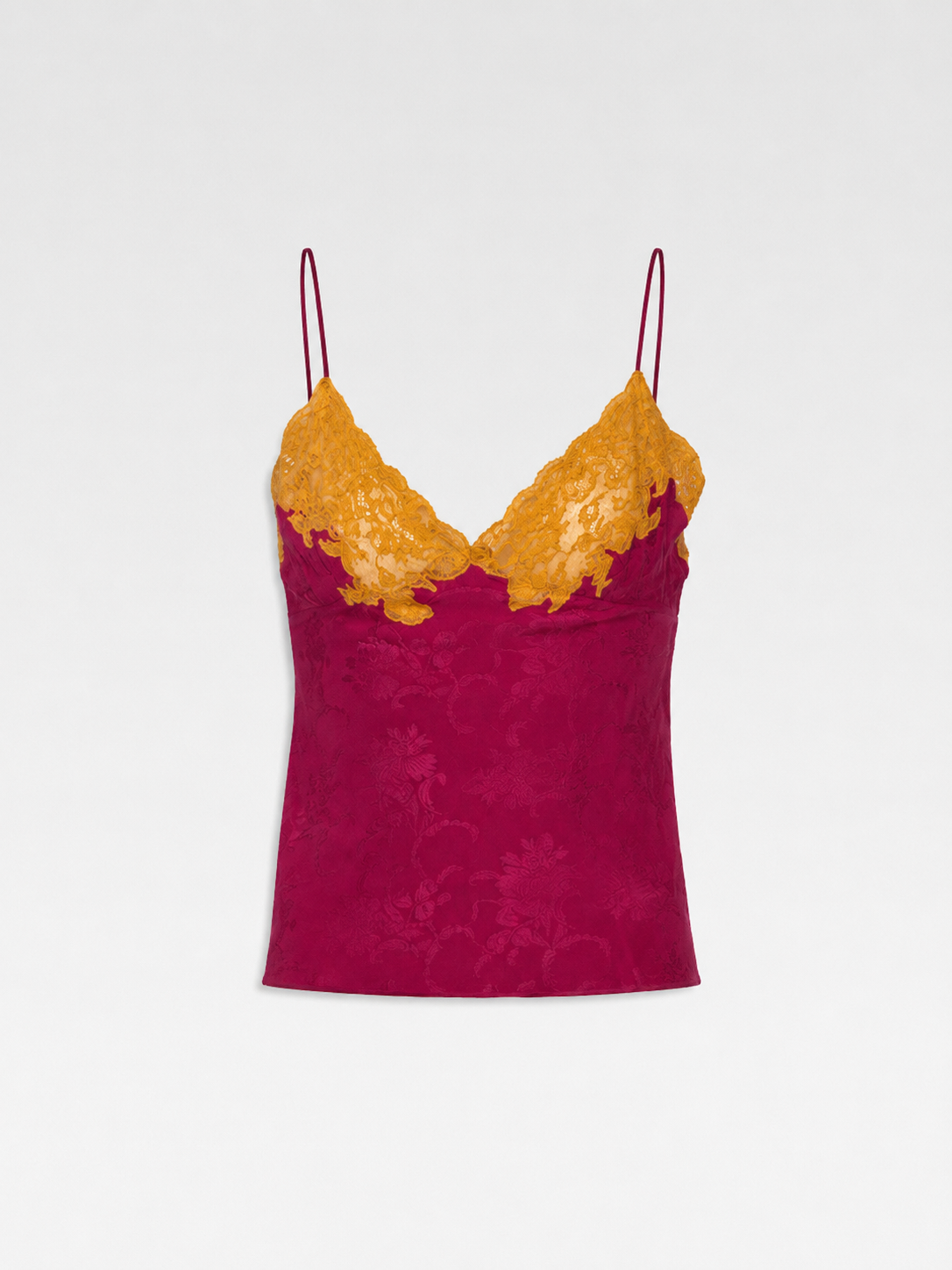 Christian Dior Galliano 1998 Runway Silk Lace Camisole Top Floral Jacquard Archive Piece