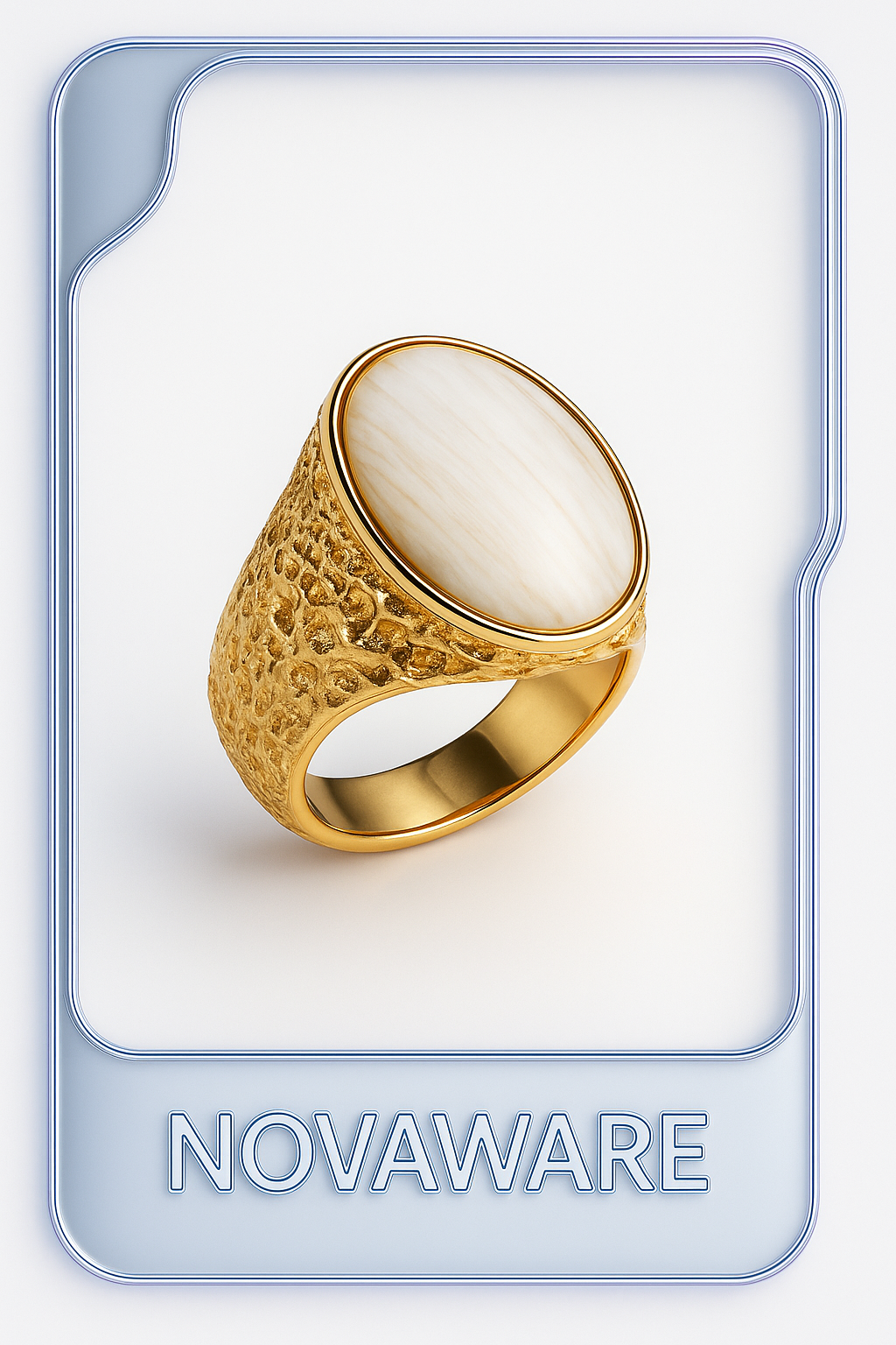 Saint Laurent Vintage Sculpted Gold Ring