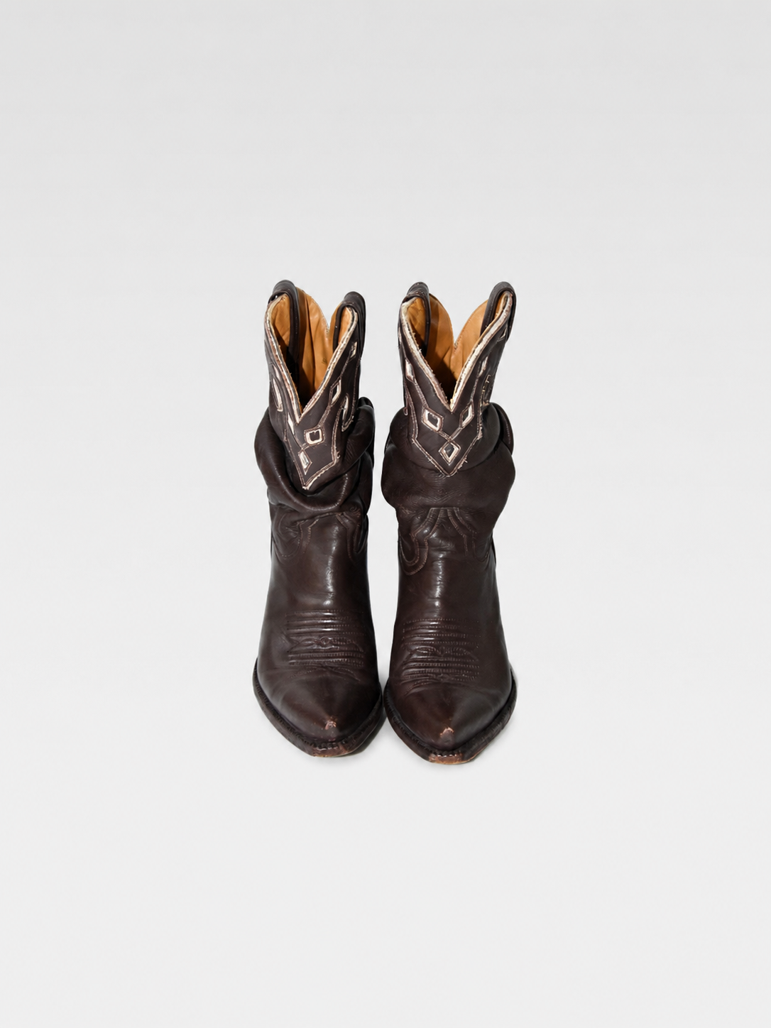 Jean Paul Gaultier Brown Western Leather Boots