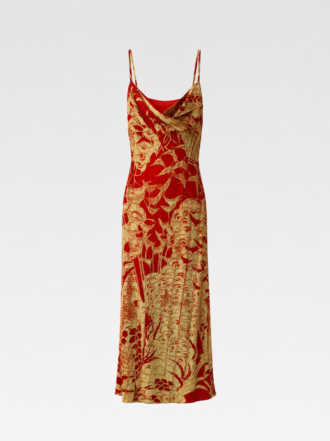 Roberto Cavalli Just Cavalli Gold Baroque Dress