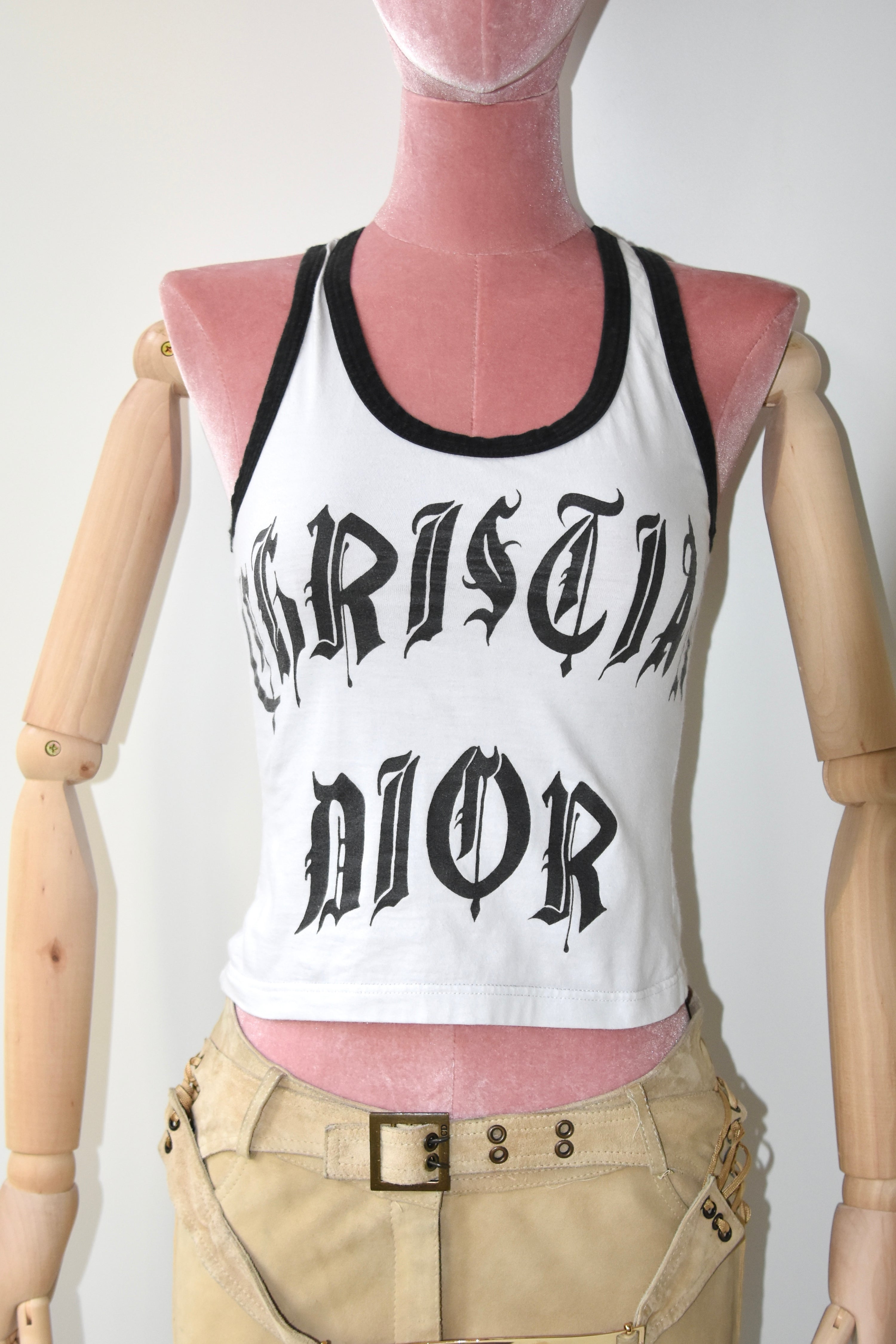 Christian Dior S/S 2002 “Hardcore” Punk Tank Top