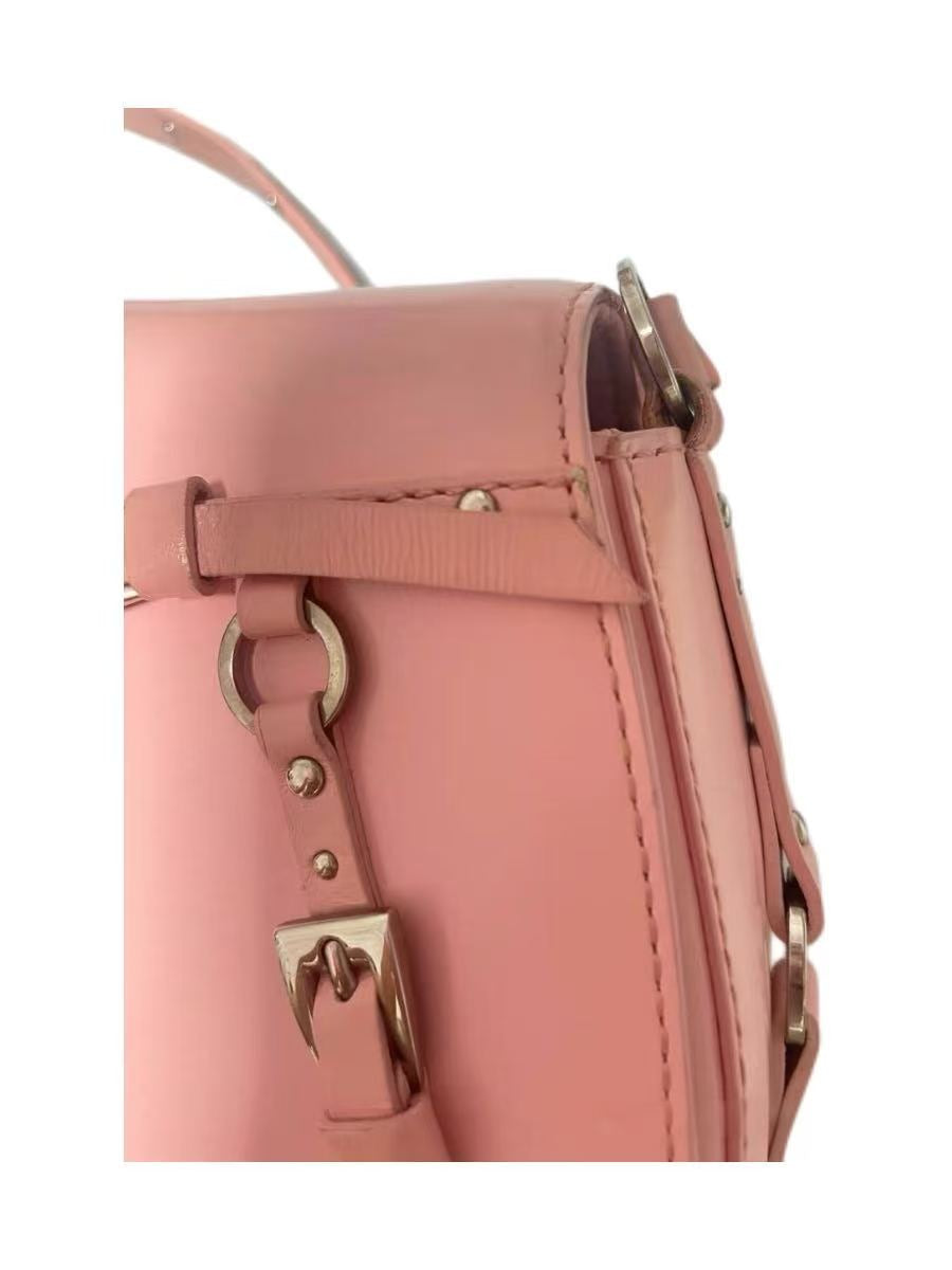 Christian Dior by John Galliano Pink Punk Strap Leather Shoulder Bag