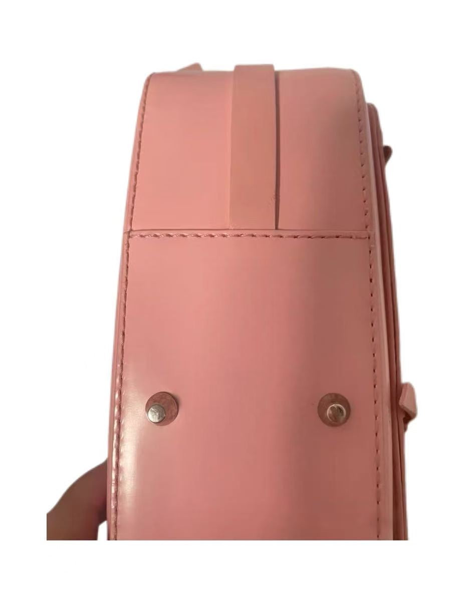 Christian Dior by John Galliano Pink Punk Strap Leather Shoulder Bag