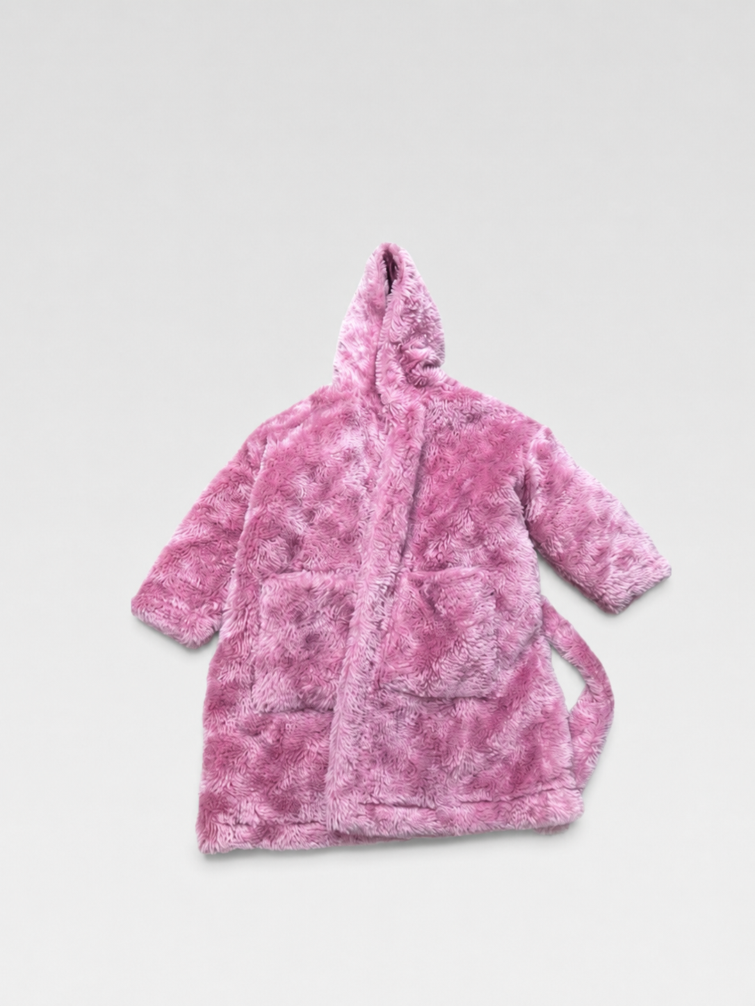 Vetements FW2019 Pink Faux Fur Robe Coat – Oversized Luxury Bathrobe Style Runway Outerwear