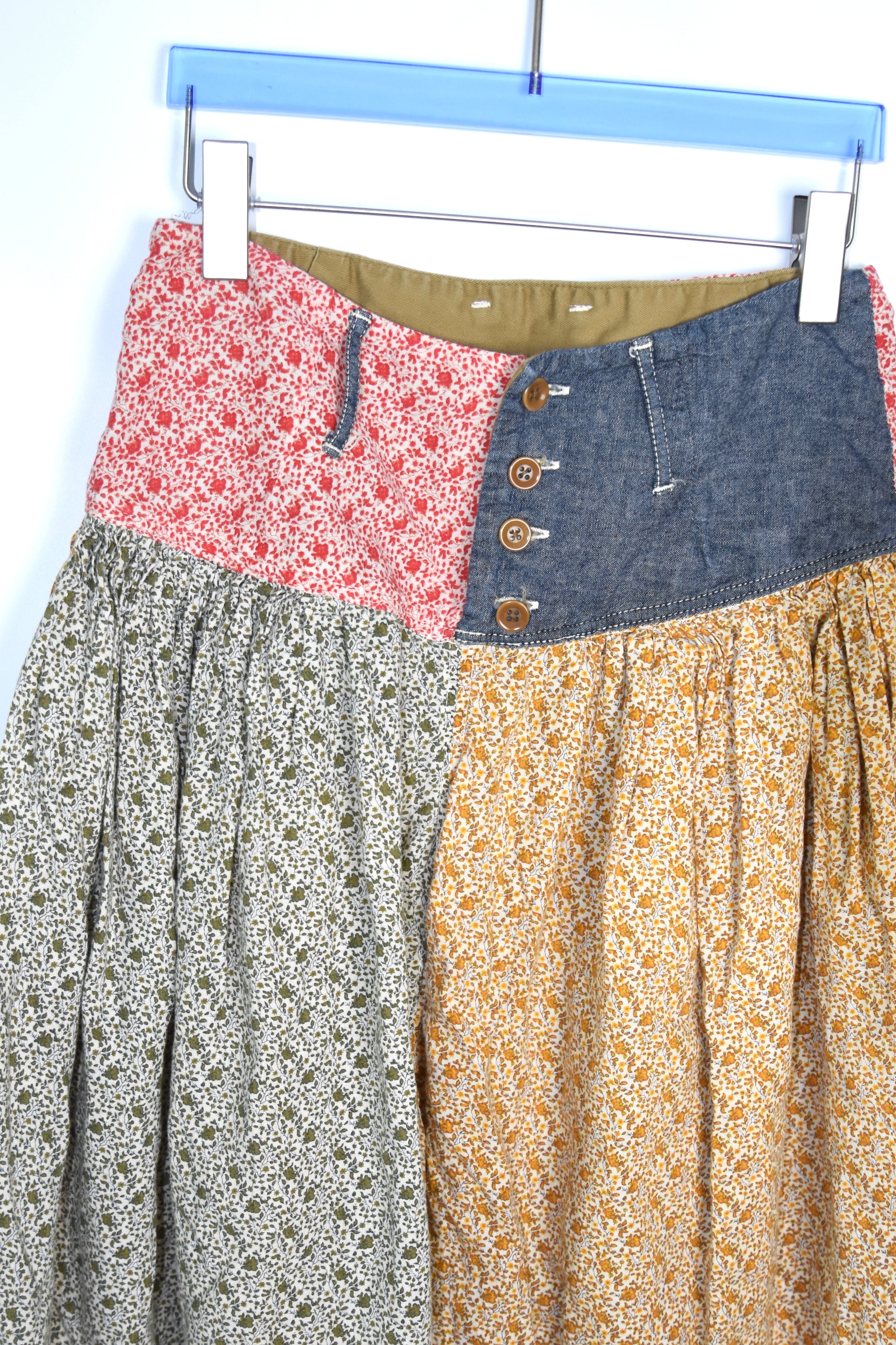 KAPITAL Patchwork Floral Balloon Shorts – Japanese Folk Patchwork Cotton Shorts