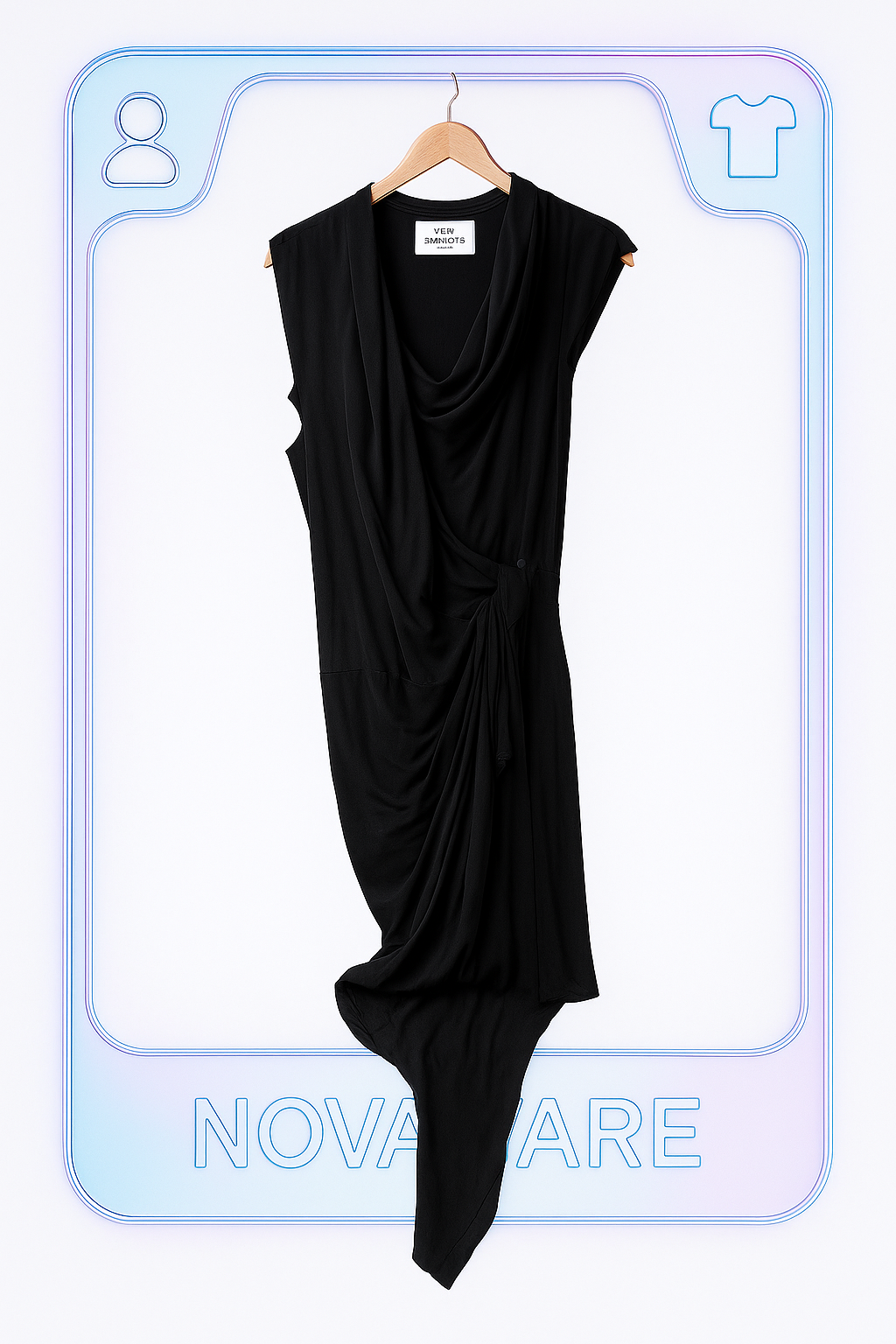 Vivienne Westwood Draped Asymmetrical Maxi Dress