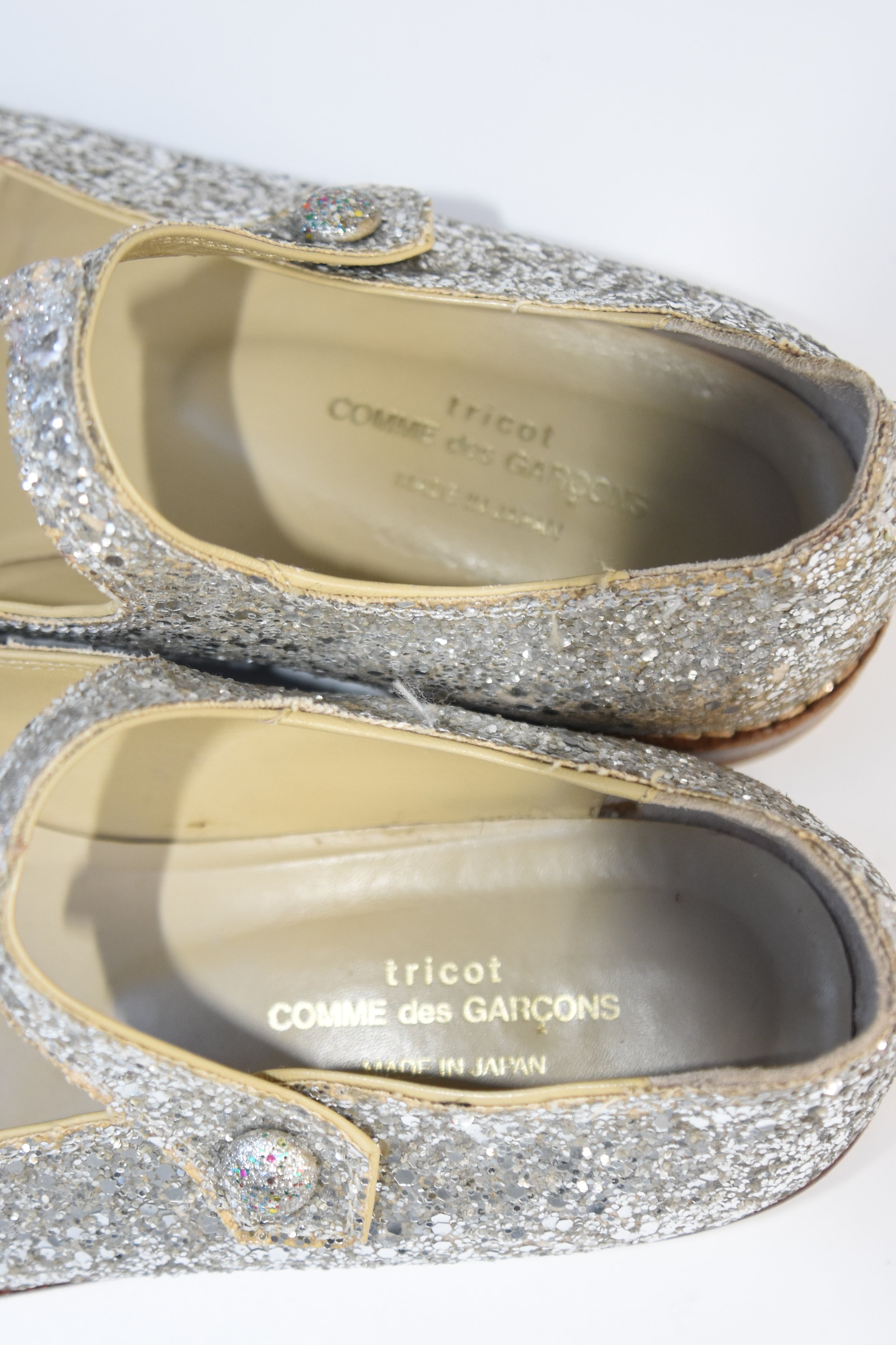 COMME des GARÇONS Glitter Mary Jane Shoes