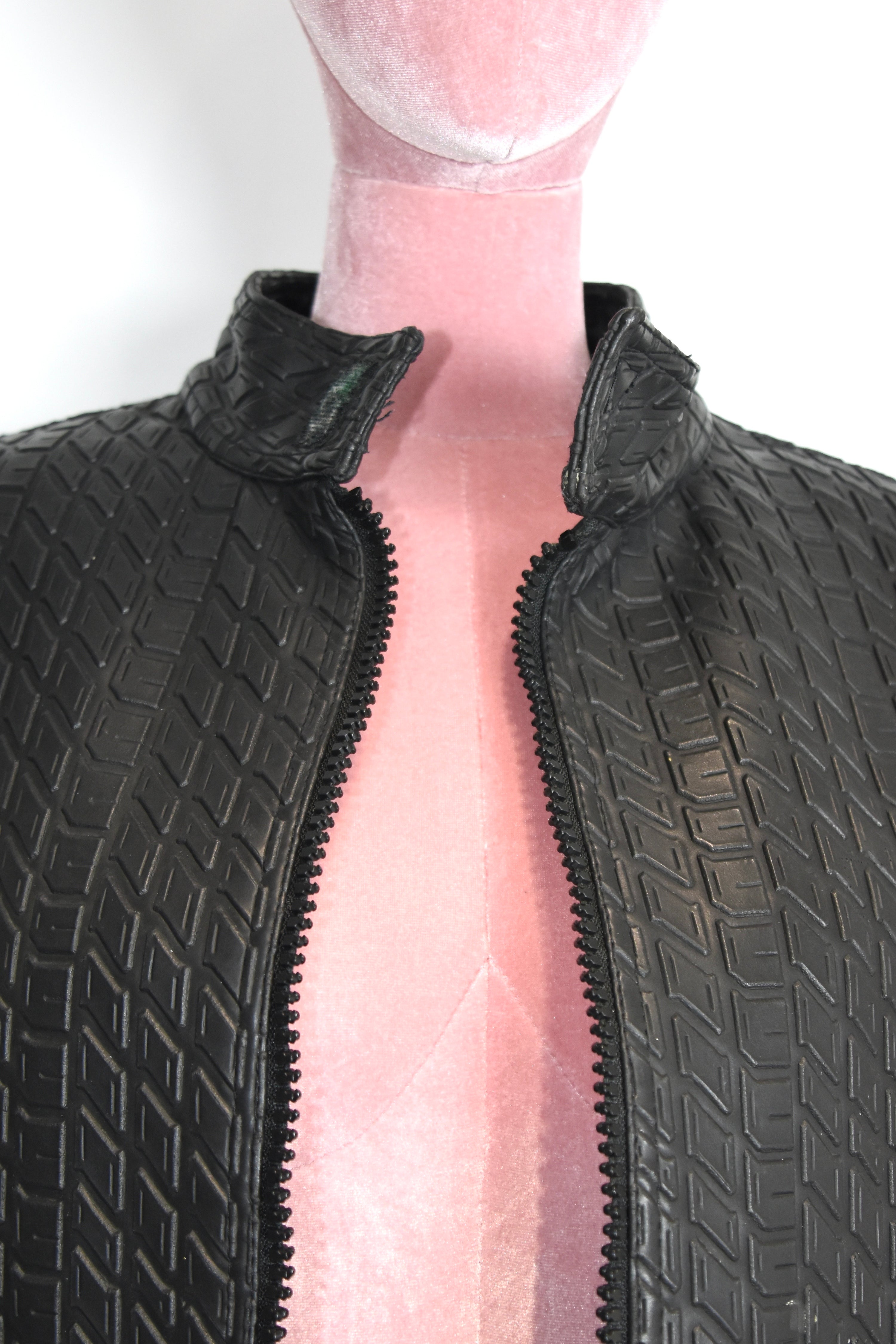 Moschino Vintage Tyre-Tread Quilted Jacket