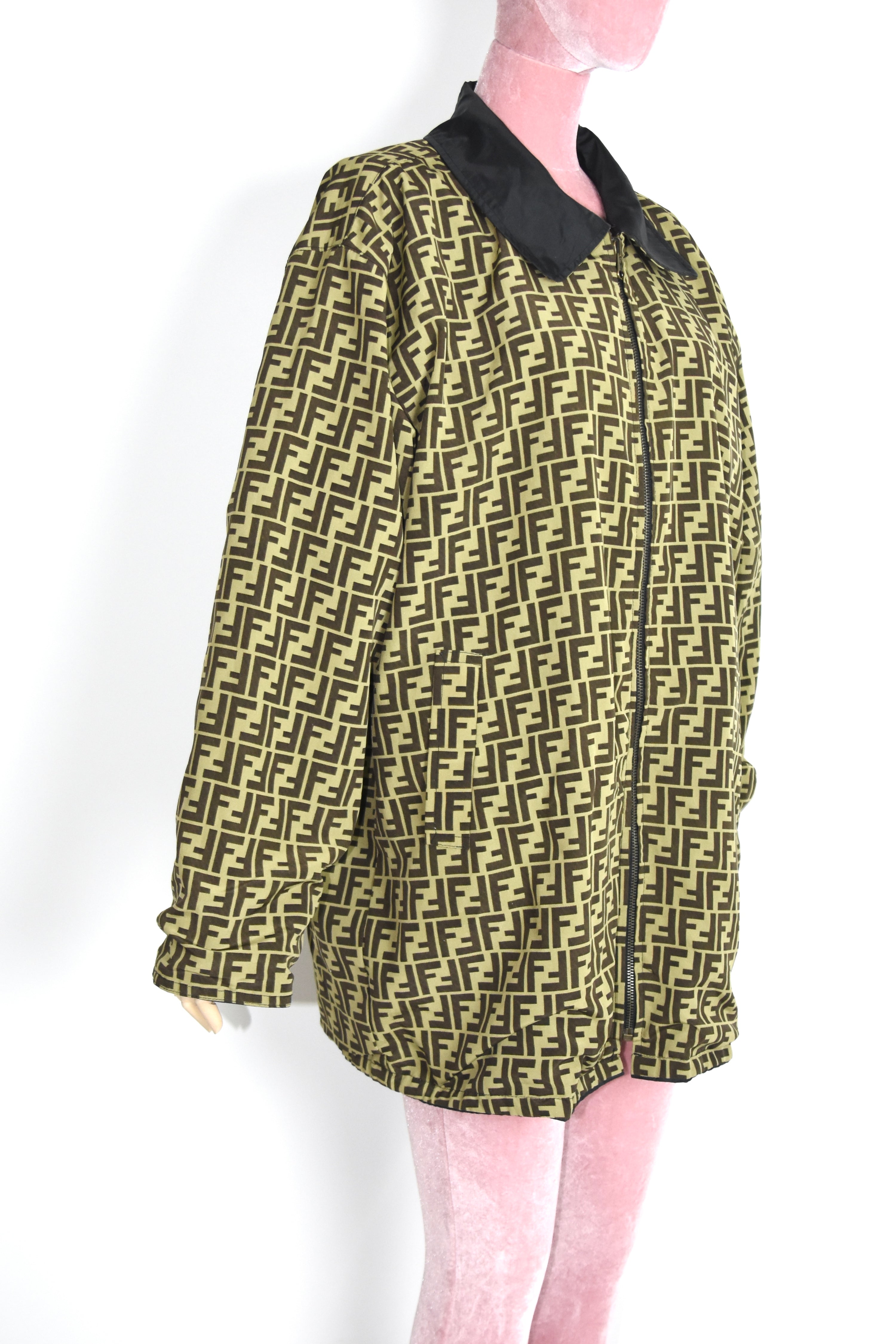 FENDI Reversible Monogram Windbreaker Jacket