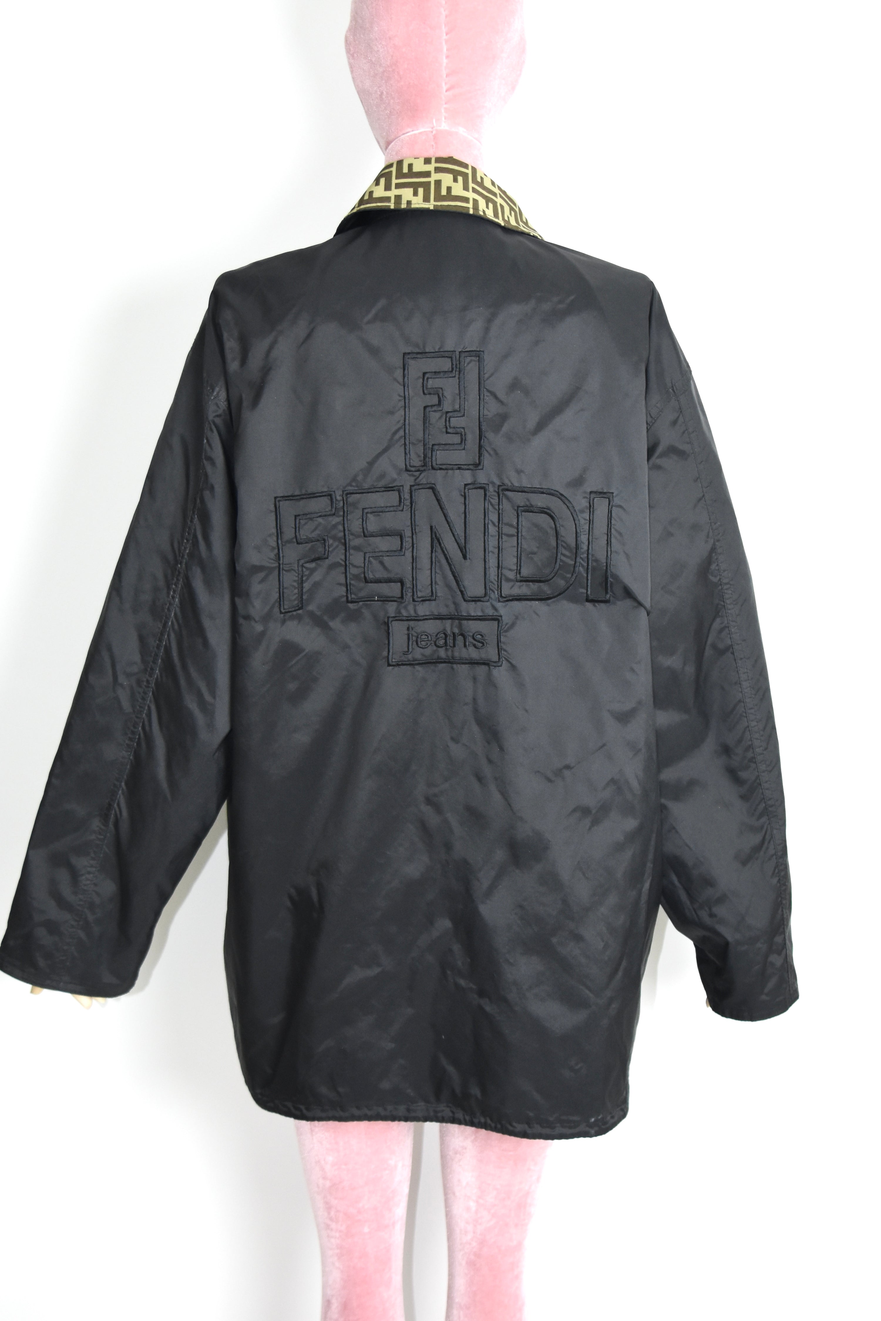 FENDI Reversible Monogram Windbreaker Jacket