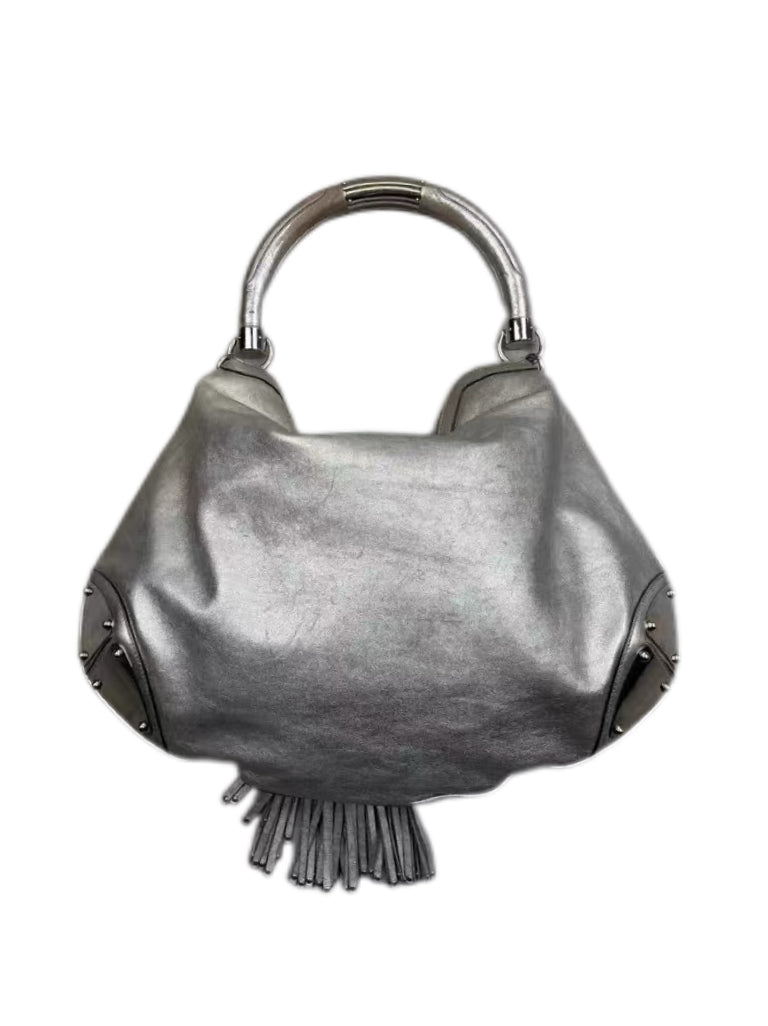 Gucci 2008 Spring/Summer Rare Metallic Fringe Leather Shoulder & Top Handle Bag
