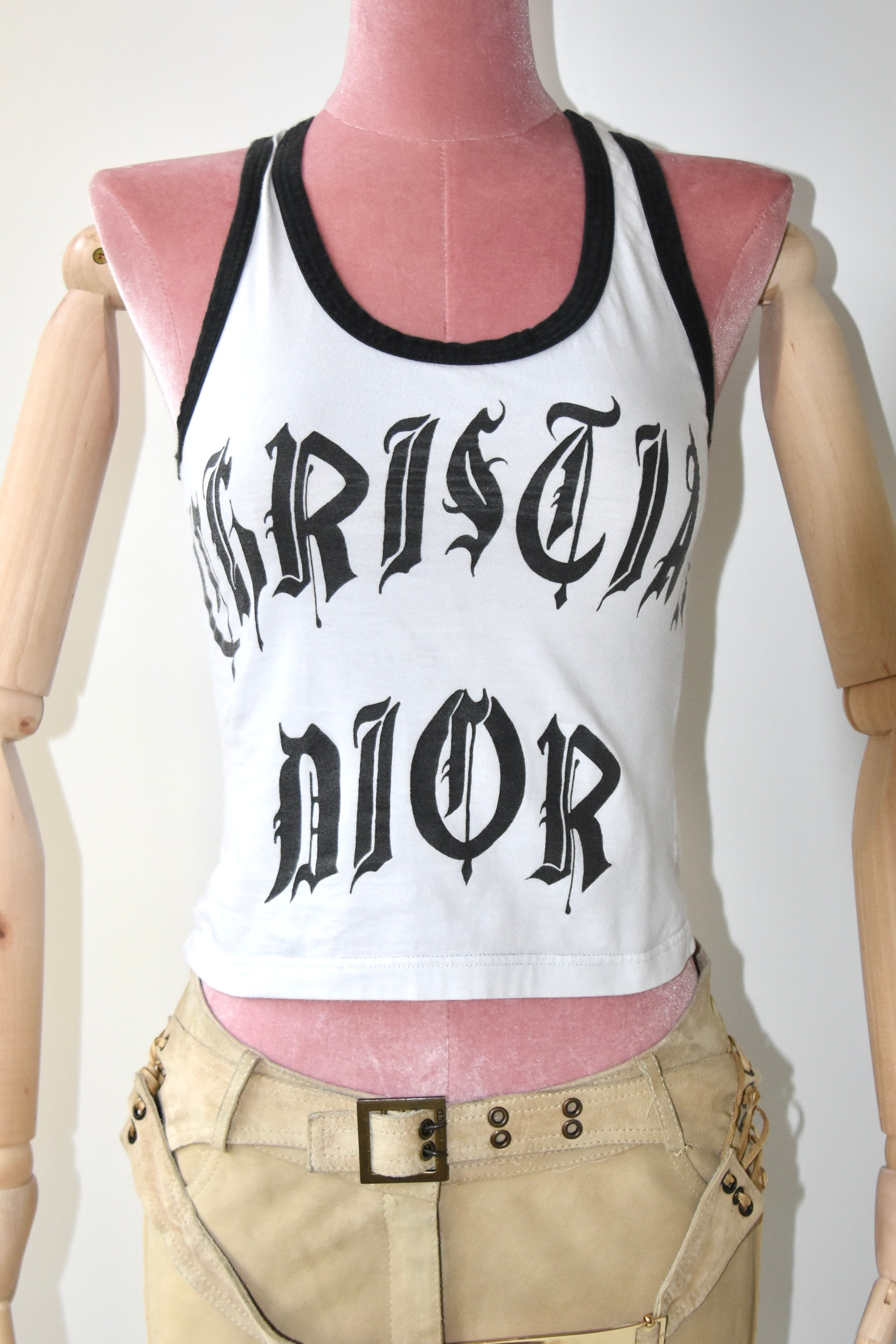 Christian Dior S/S 2002 “Hardcore” Punk Tank Top
