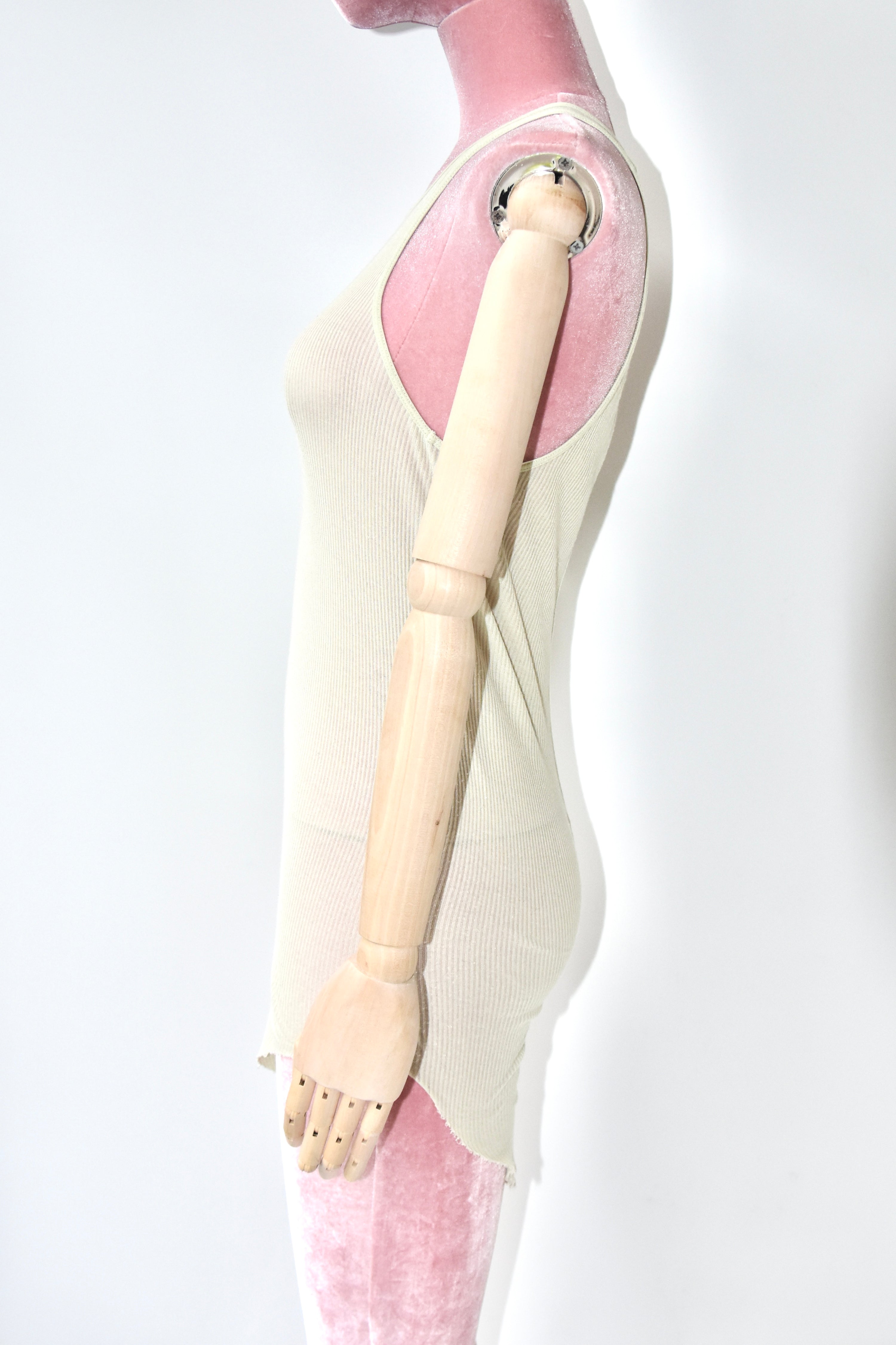 Rick Owens Draped Ribbed Tank Top