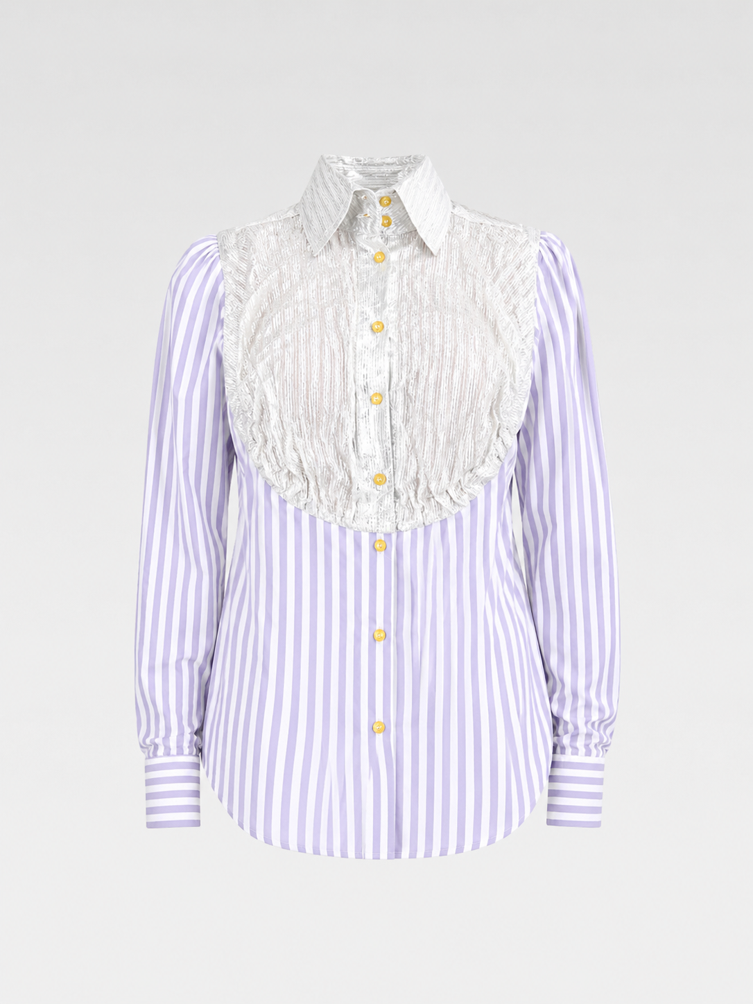 Vivienne Westwood Vintage Metallic Bib Striped Shirt