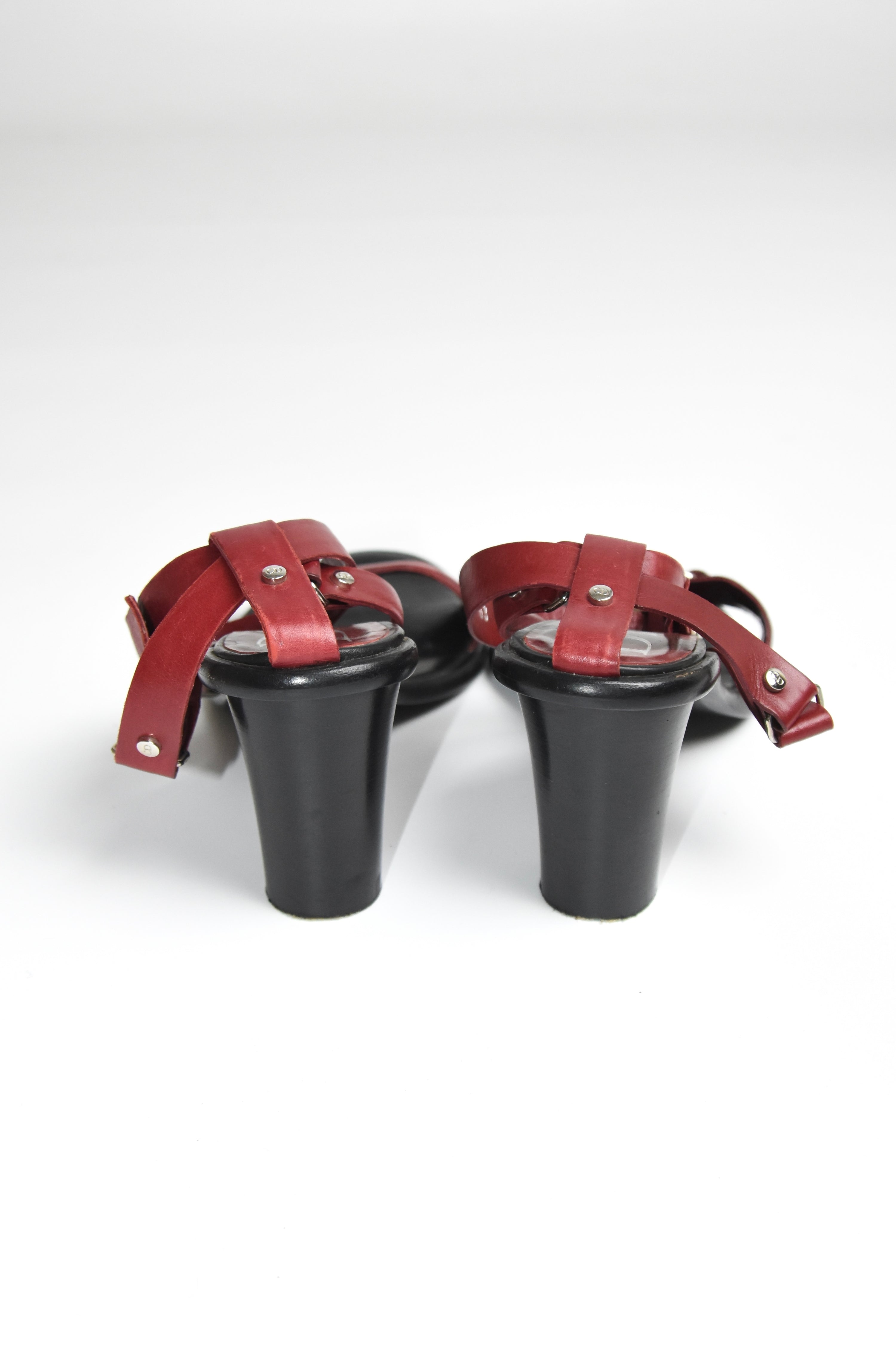 Dior by John Galliano Red Leather Padlock Heel Sandals – Y2K Archive Made in Italy