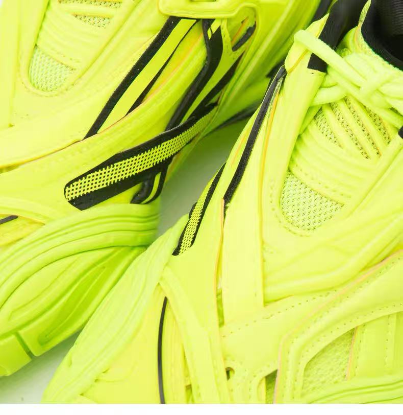 Balenciaga Tyrex Neon Yellow Technical Sneakers – Futuristic Performance Design