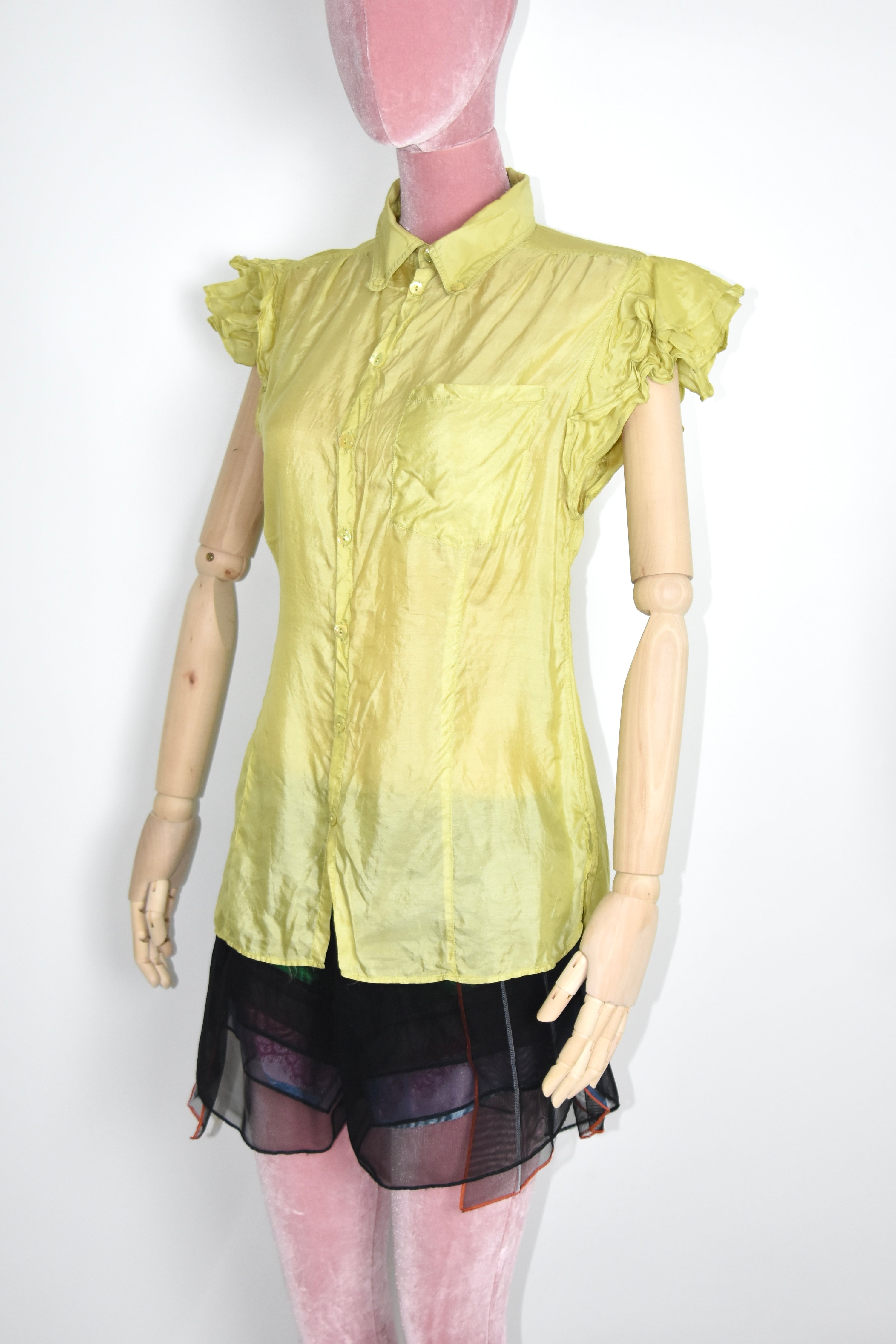 Jean Paul Gaultier Sheer Ruffle Shirt