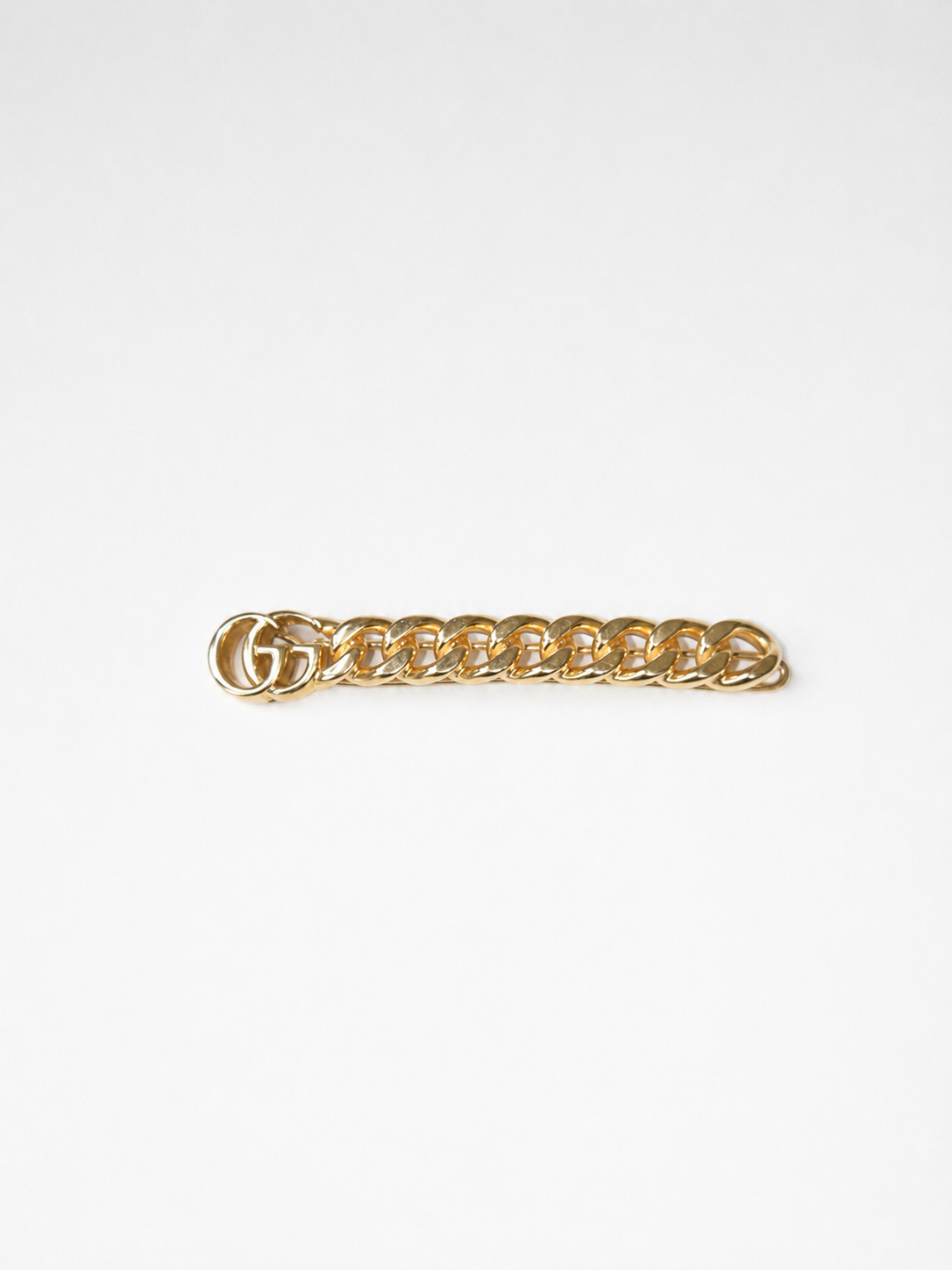 GUCCI Gold-Tone Chain Hair Clip