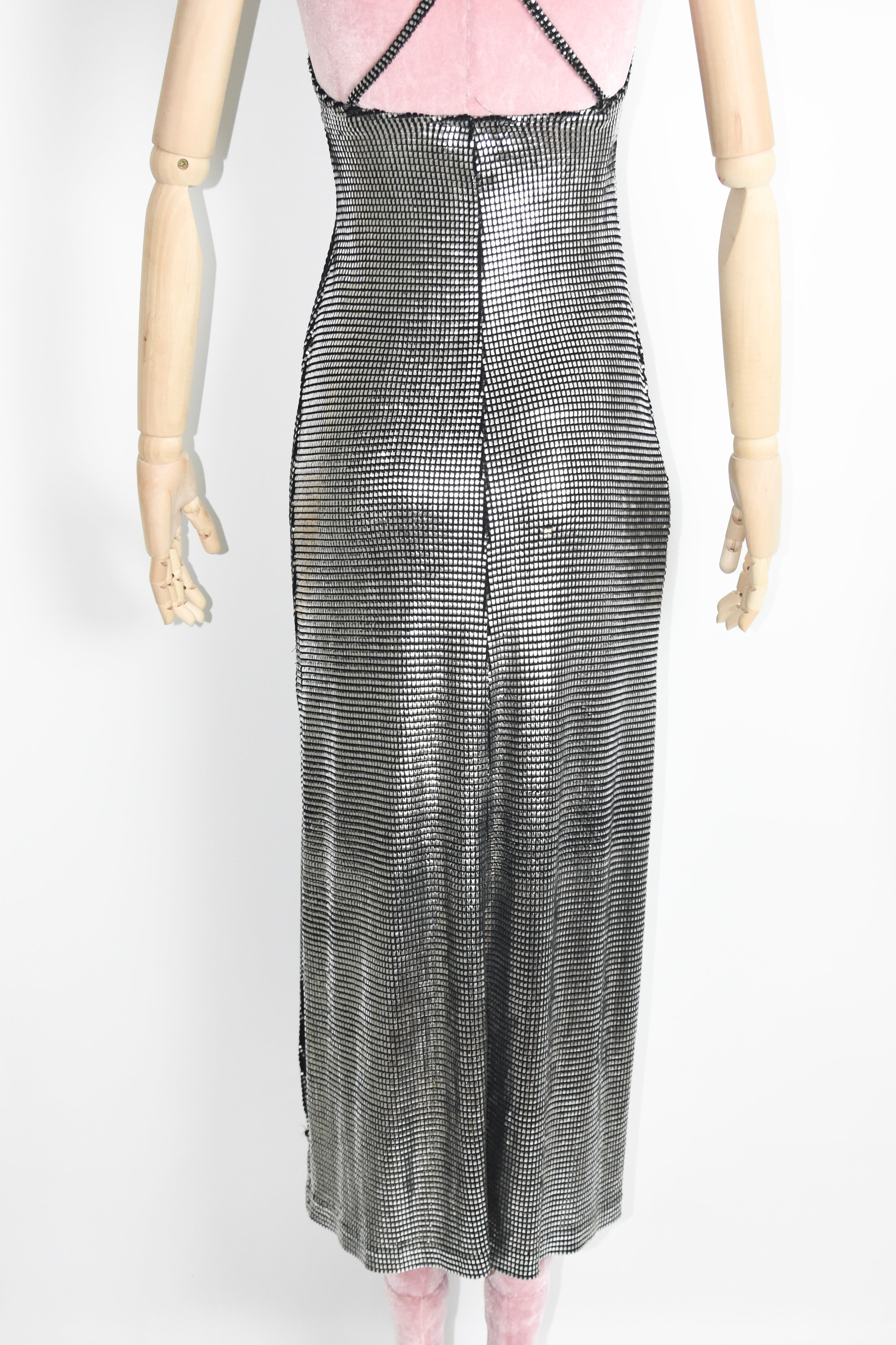 Paco Rabanne Vintage Chainmail Sheen Dress