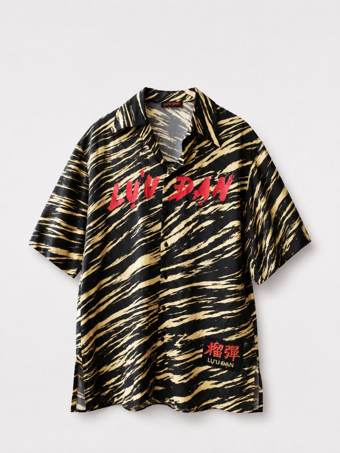 LU’U DAN Tiger-Stripe Oversized Shirt
