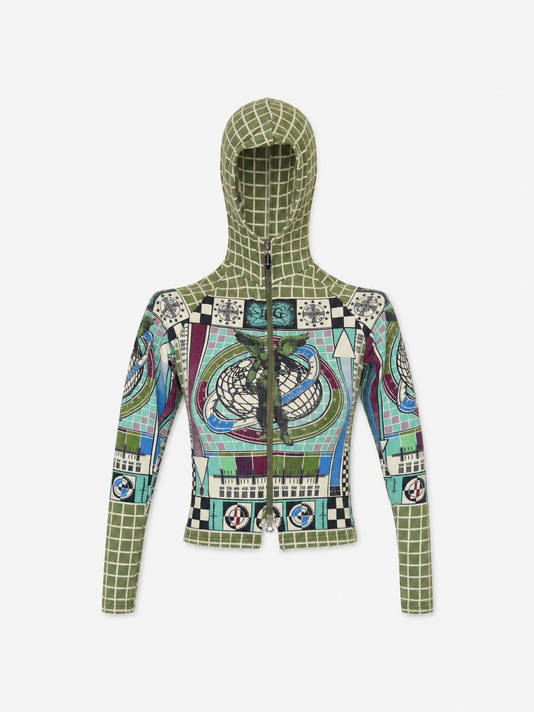Jean Paul Gaultier Vintage TV Print Hooded Sweatshirt