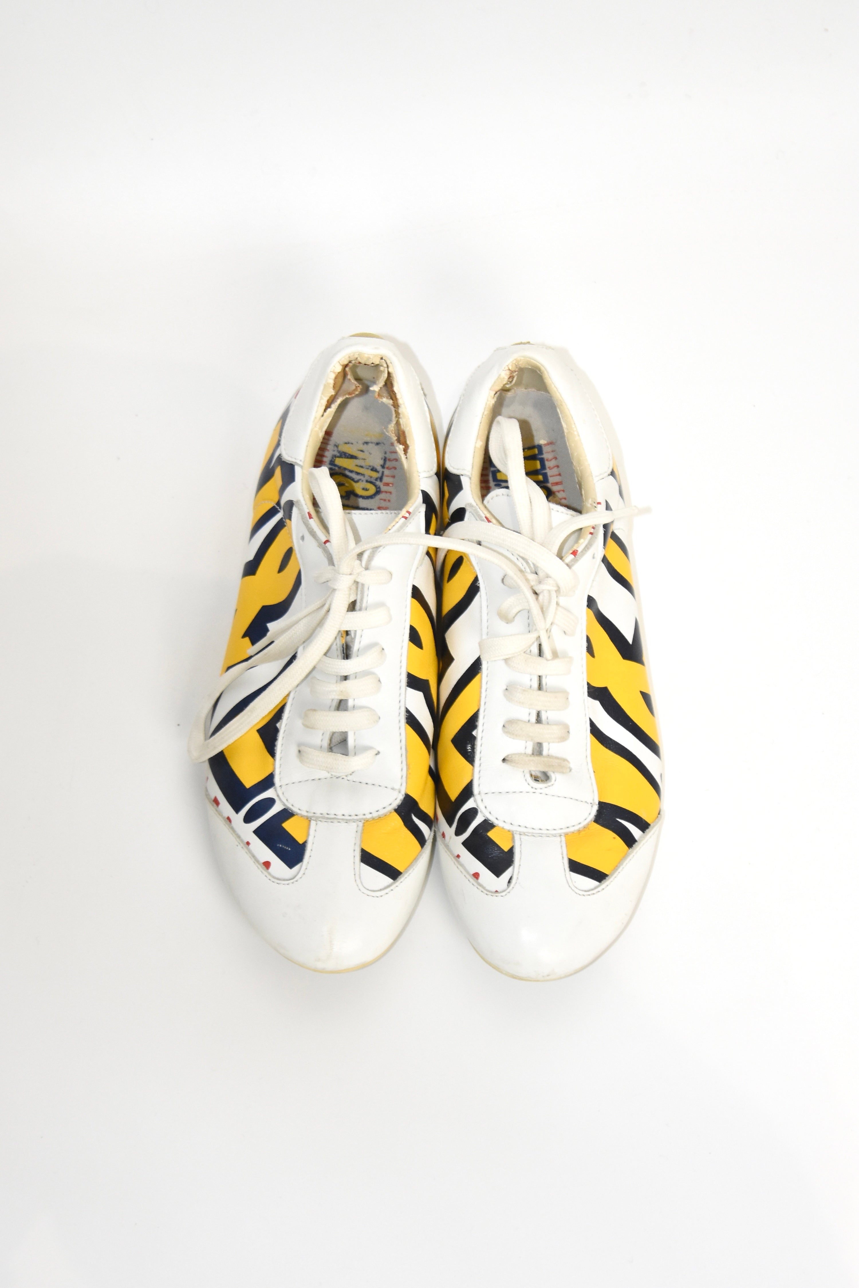 Walter Van Beirendonck Retro-Futuristic Logo Sneakers