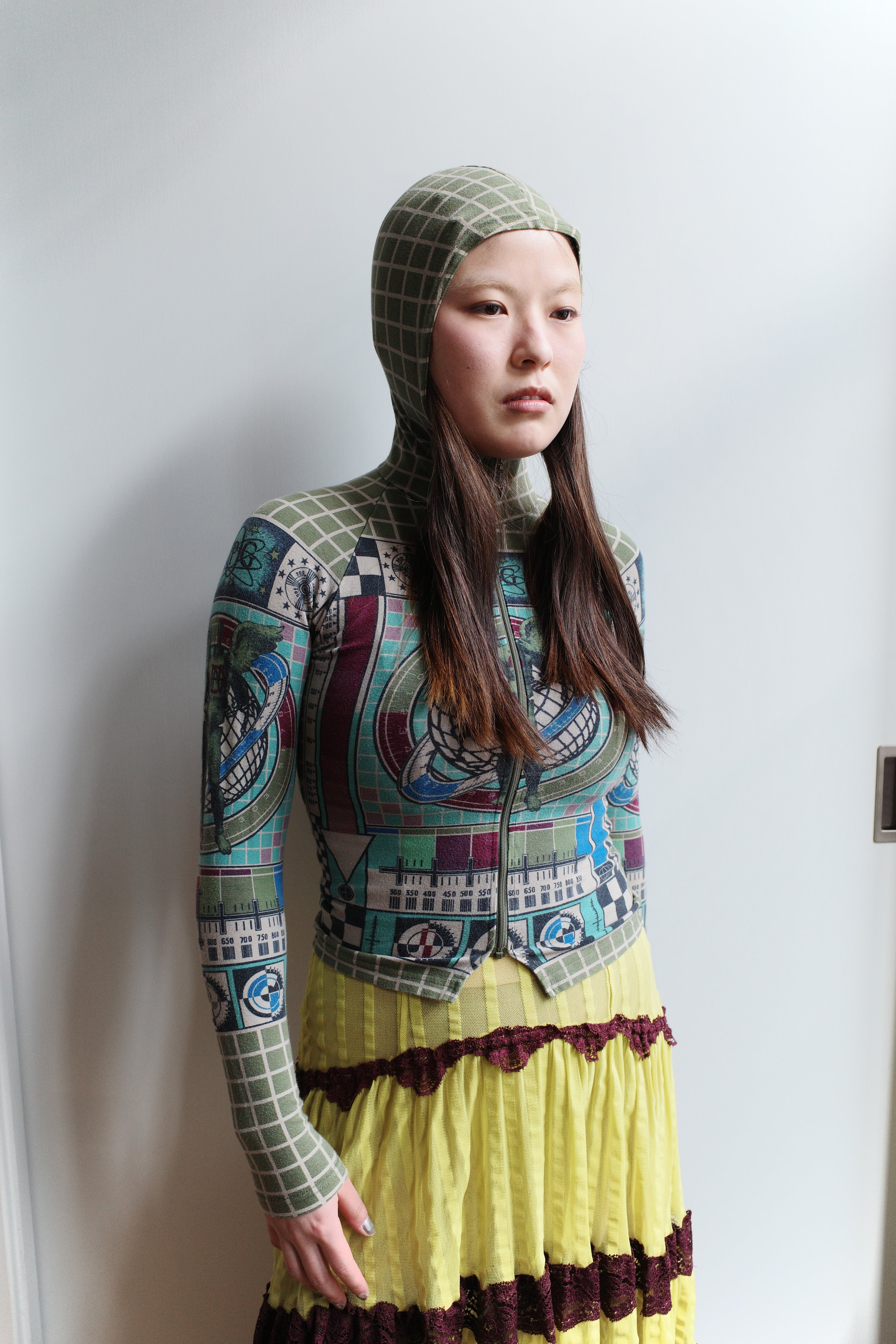 Jean Paul Gaultier Vintage TV Print Hooded Sweatshirt