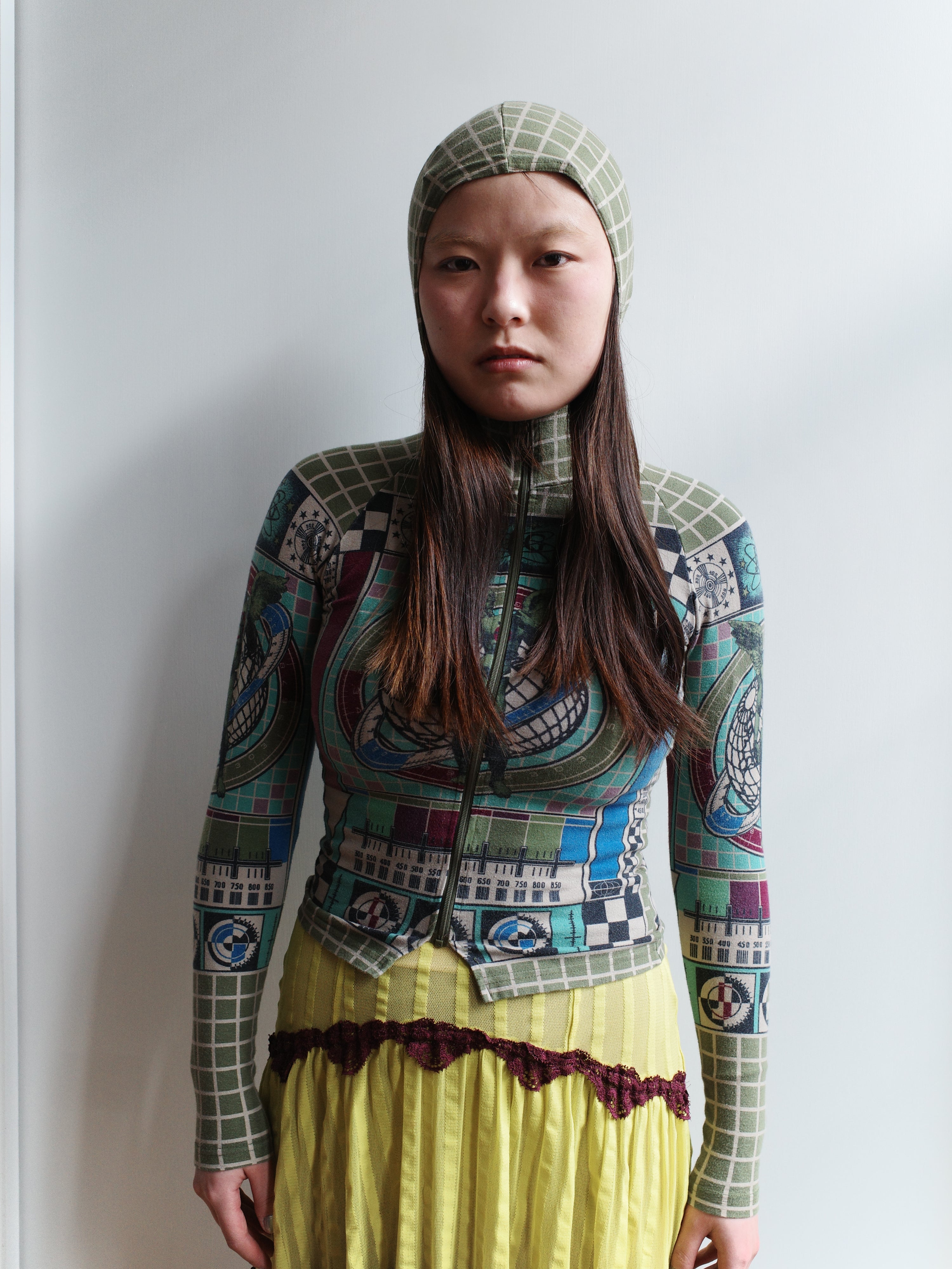 Jean Paul Gaultier Vintage TV Print Hooded Sweatshirt