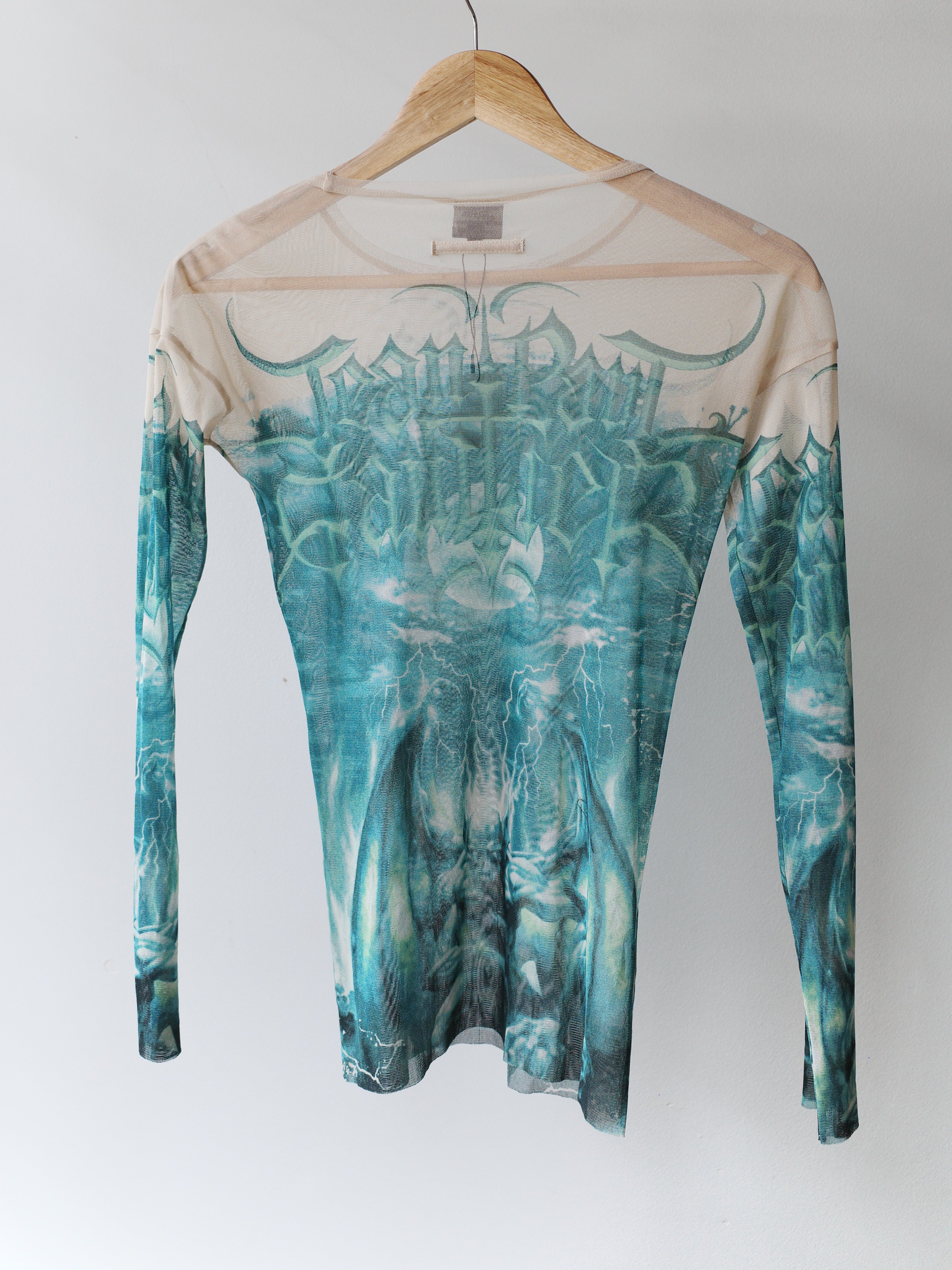 Jean Paul Gaultier Rare Green Satanic Mesh Top – NOVAWARE