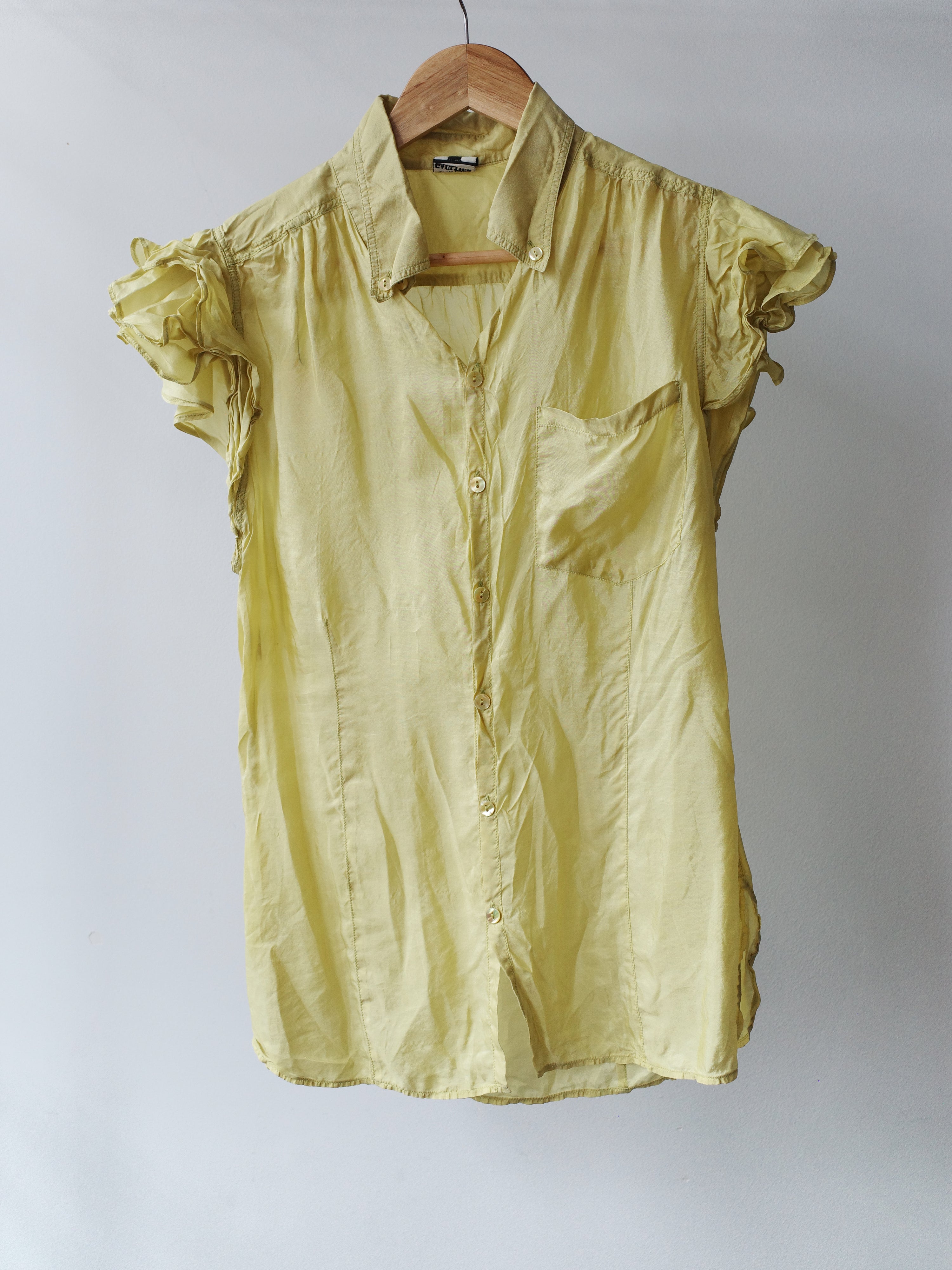 Jean Paul Gaultier Sheer Ruffle Shirt