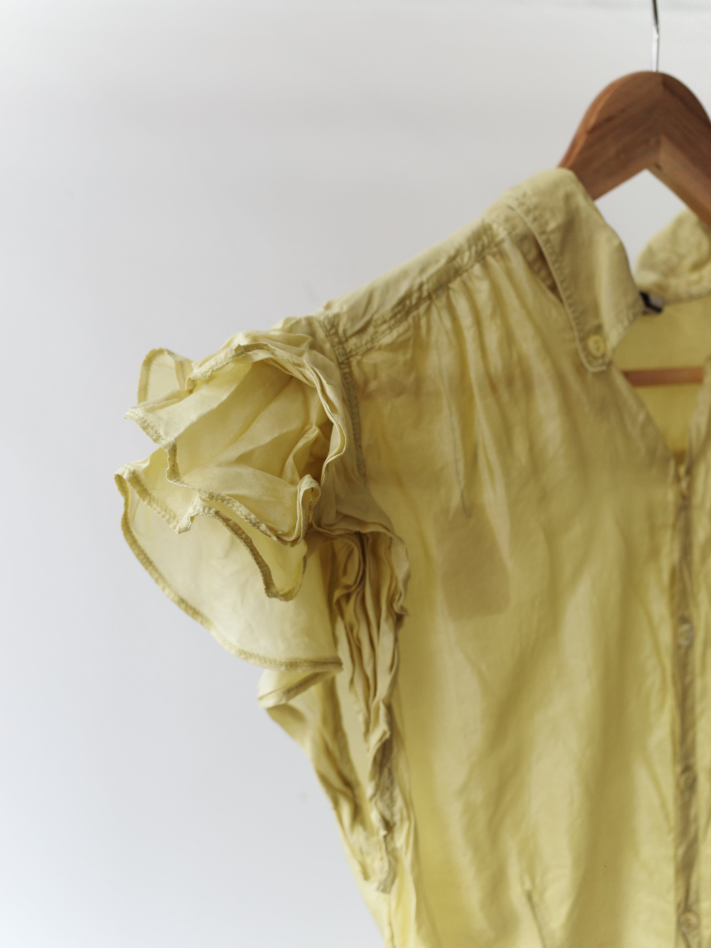 Jean Paul Gaultier Sheer Ruffle Shirt