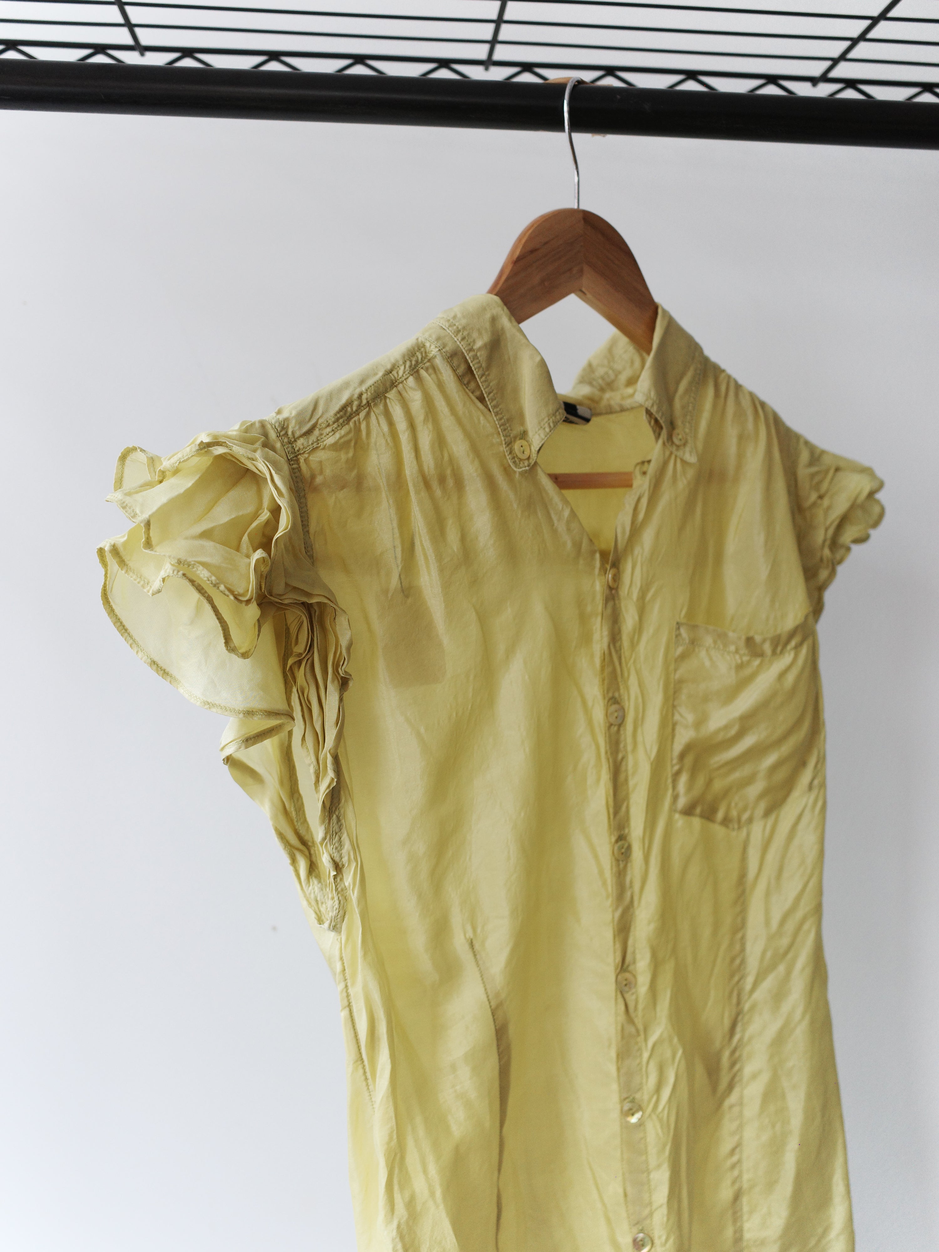 Jean Paul Gaultier Sheer Ruffle Shirt