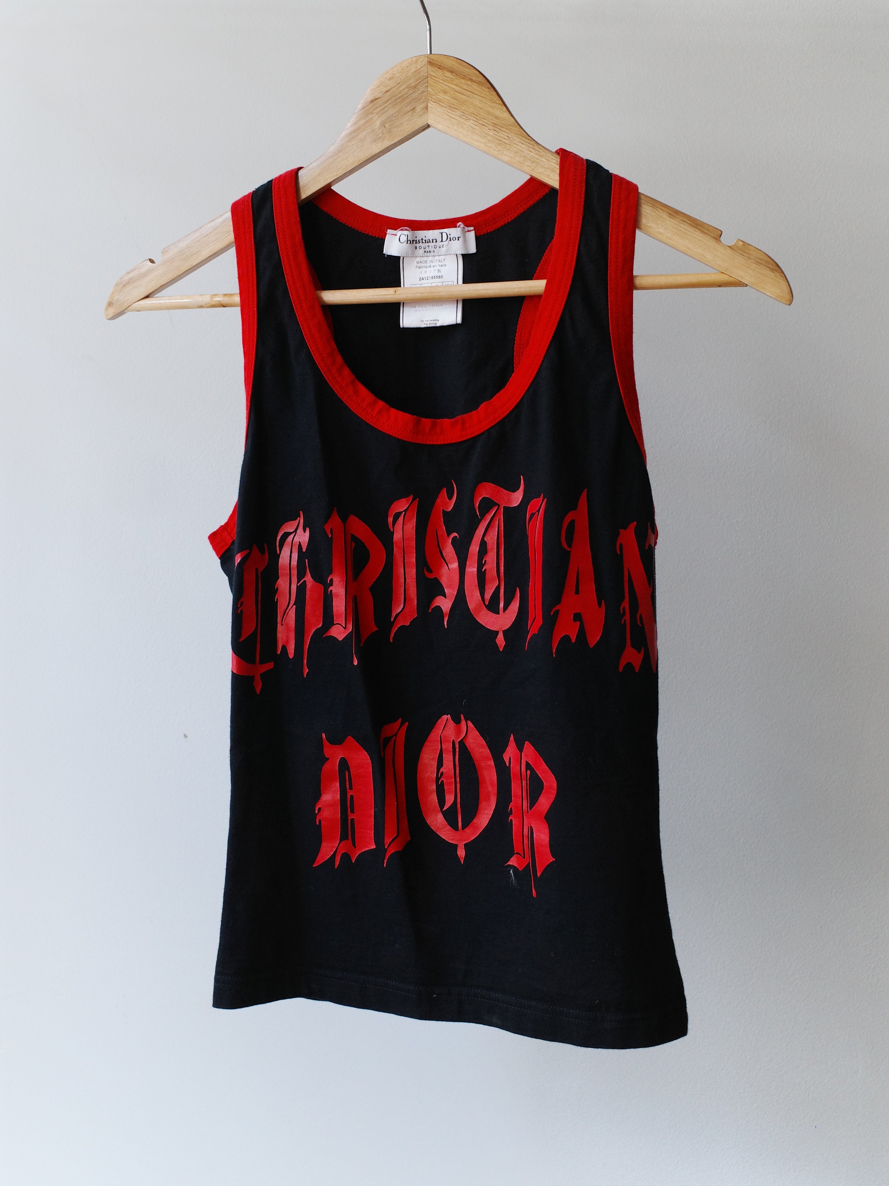 Christian Dior S/S 2002 “Hardcore” Punk Tank Top