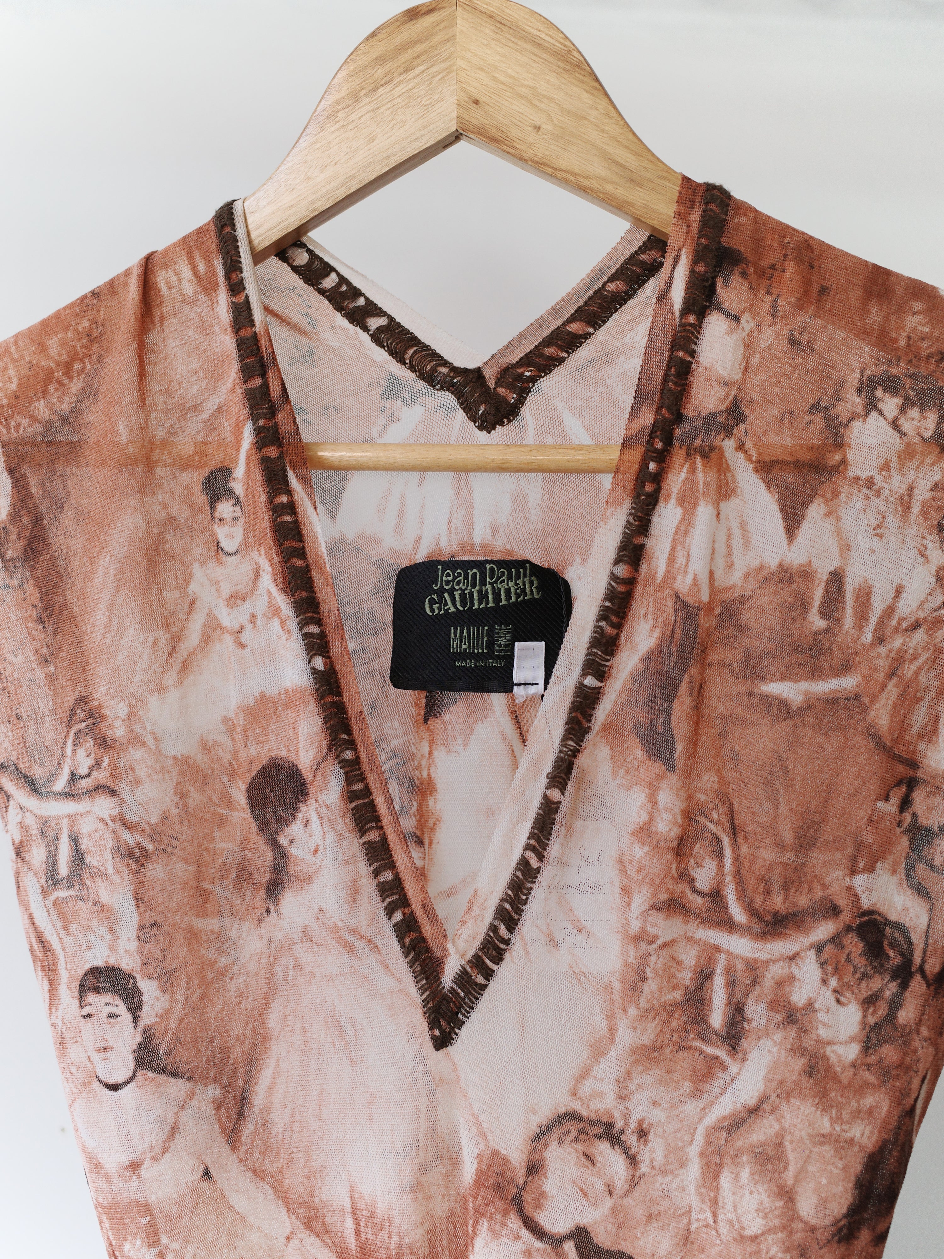 Jean Paul Gaultier S/S 2004 Degas Ballerina Mesh Suspender Top