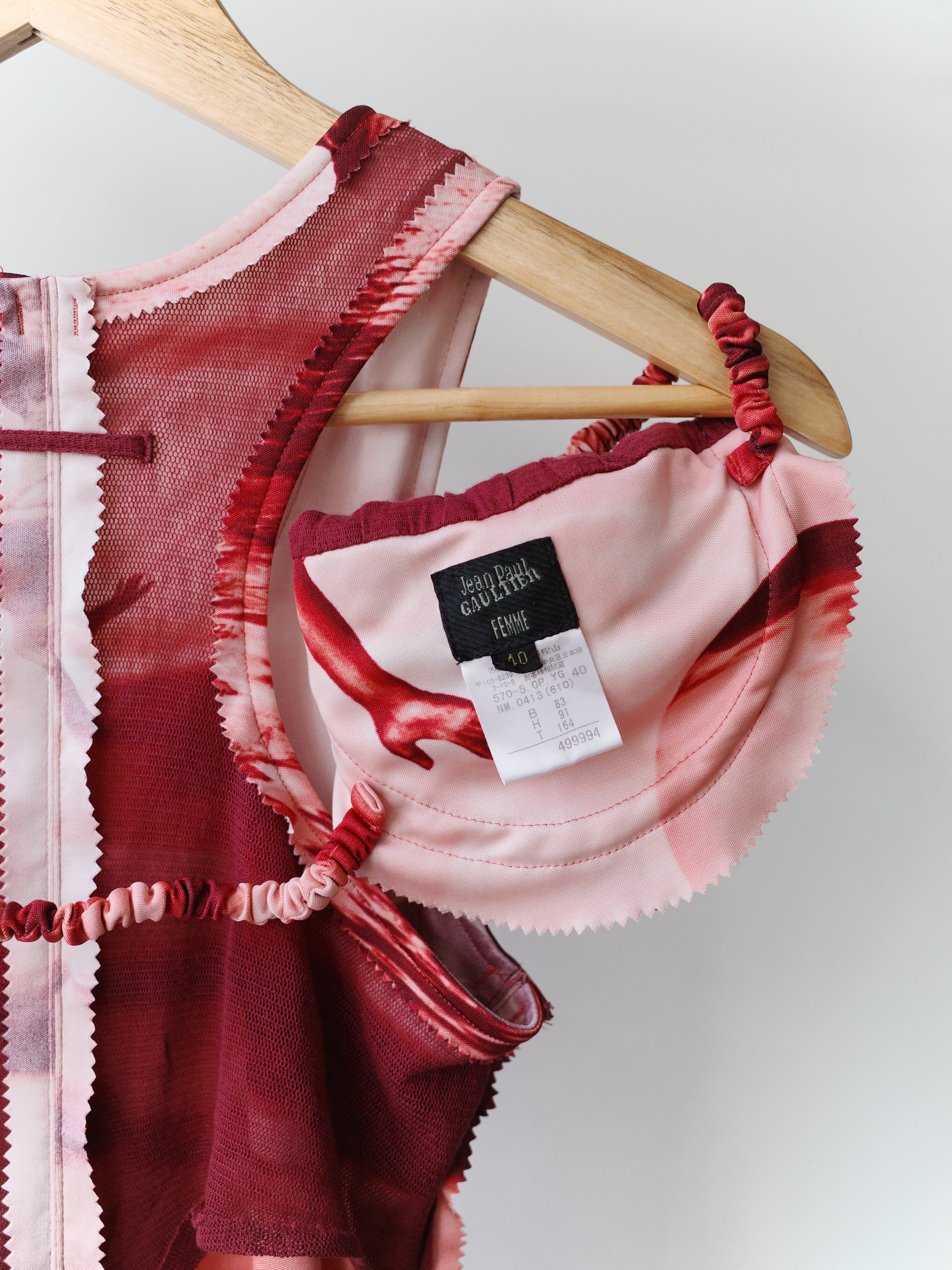 Jean Paul Gaultier Sculpture Universe Mesh Dress Set