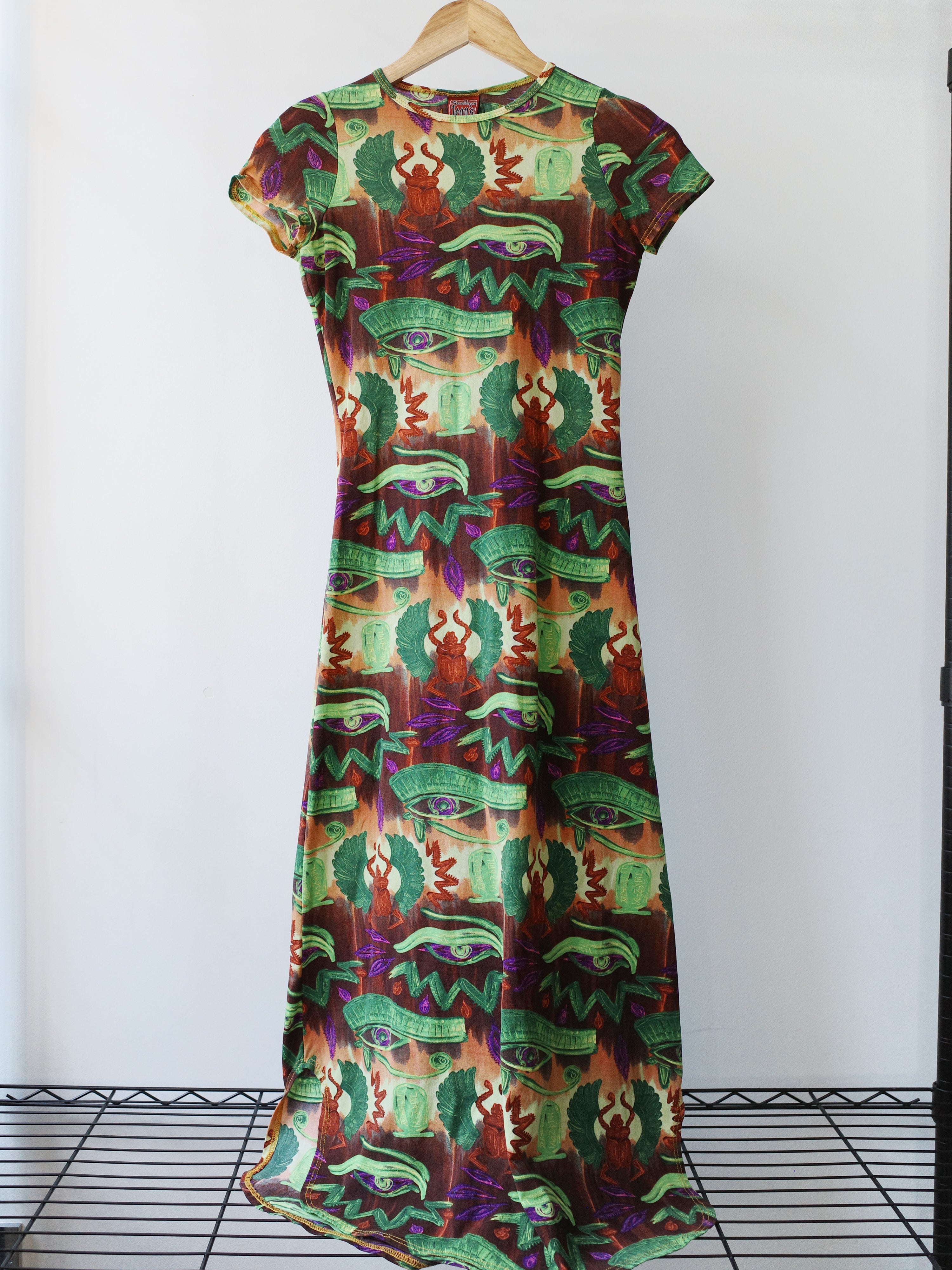 Jean Paul Gaultier Gothic-Eye Print Dress