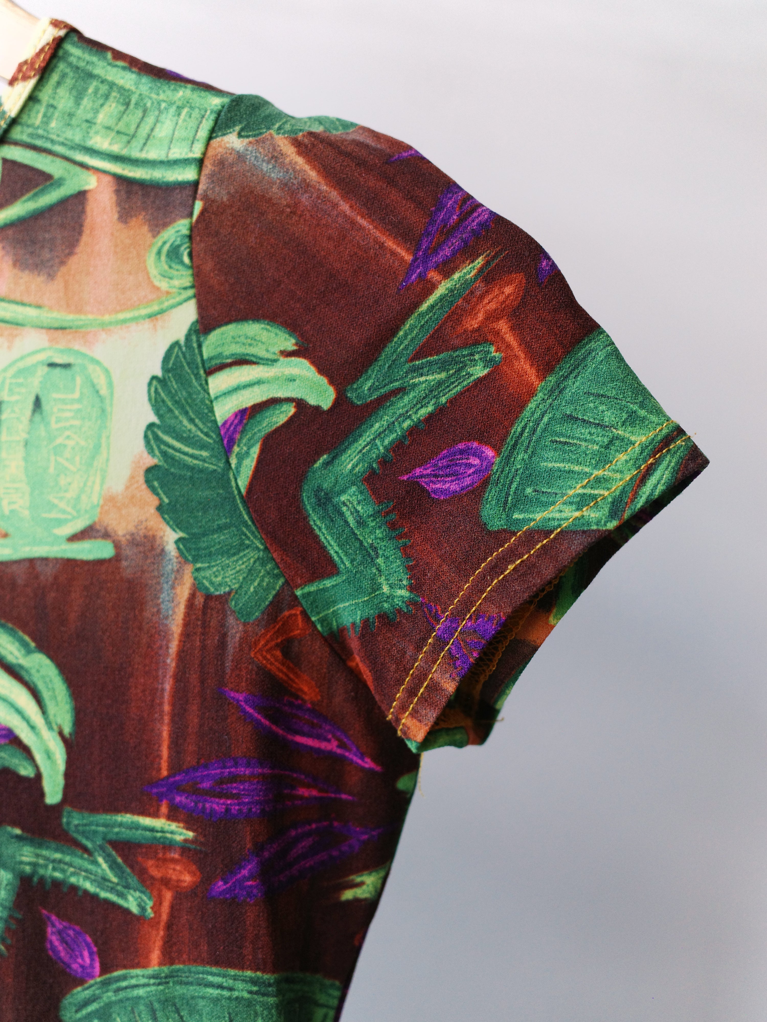 Jean Paul Gaultier Gothic-Eye Print Dress