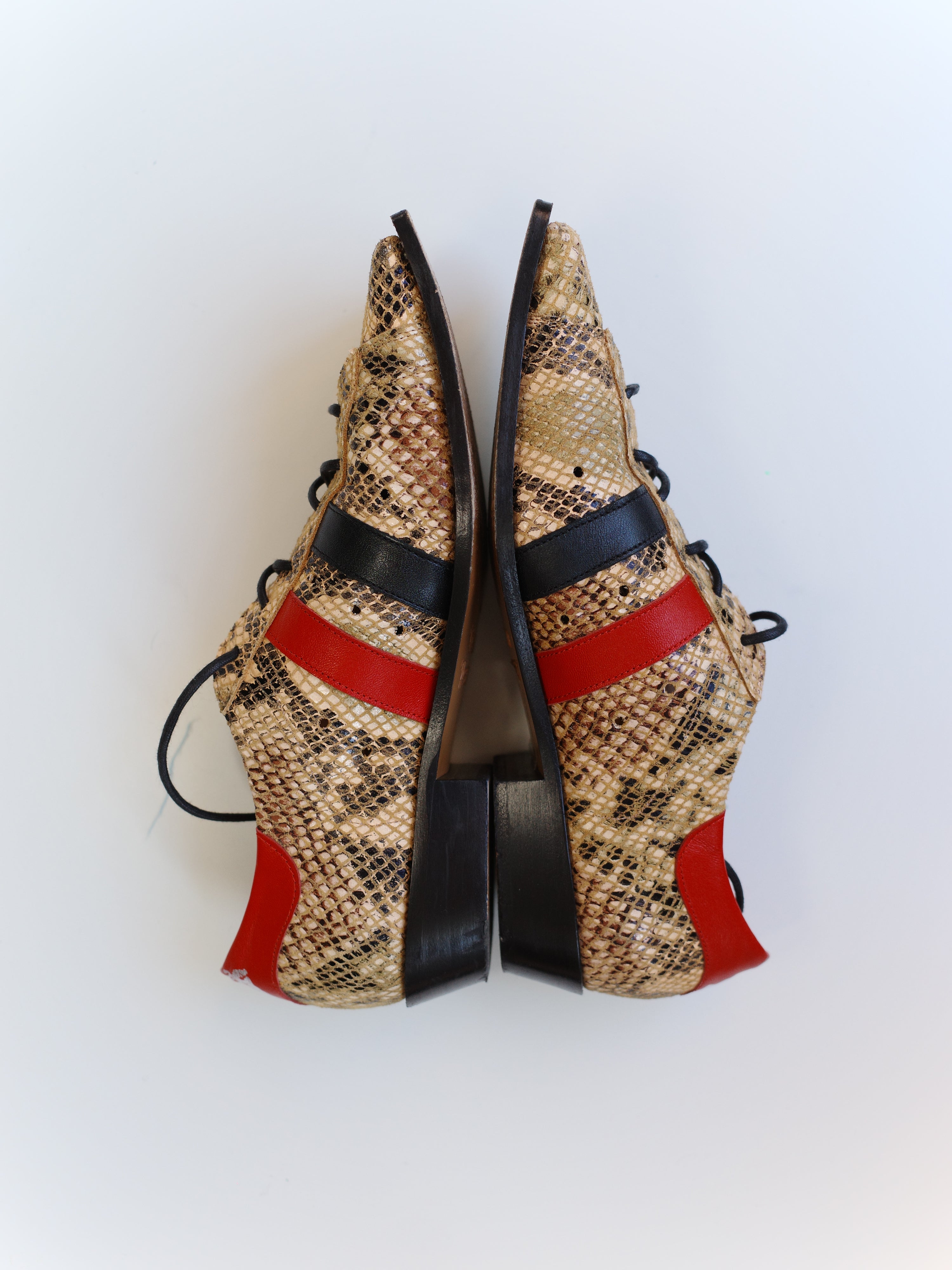 Vivienne Westwood Python Square-Toe Derby Shoes