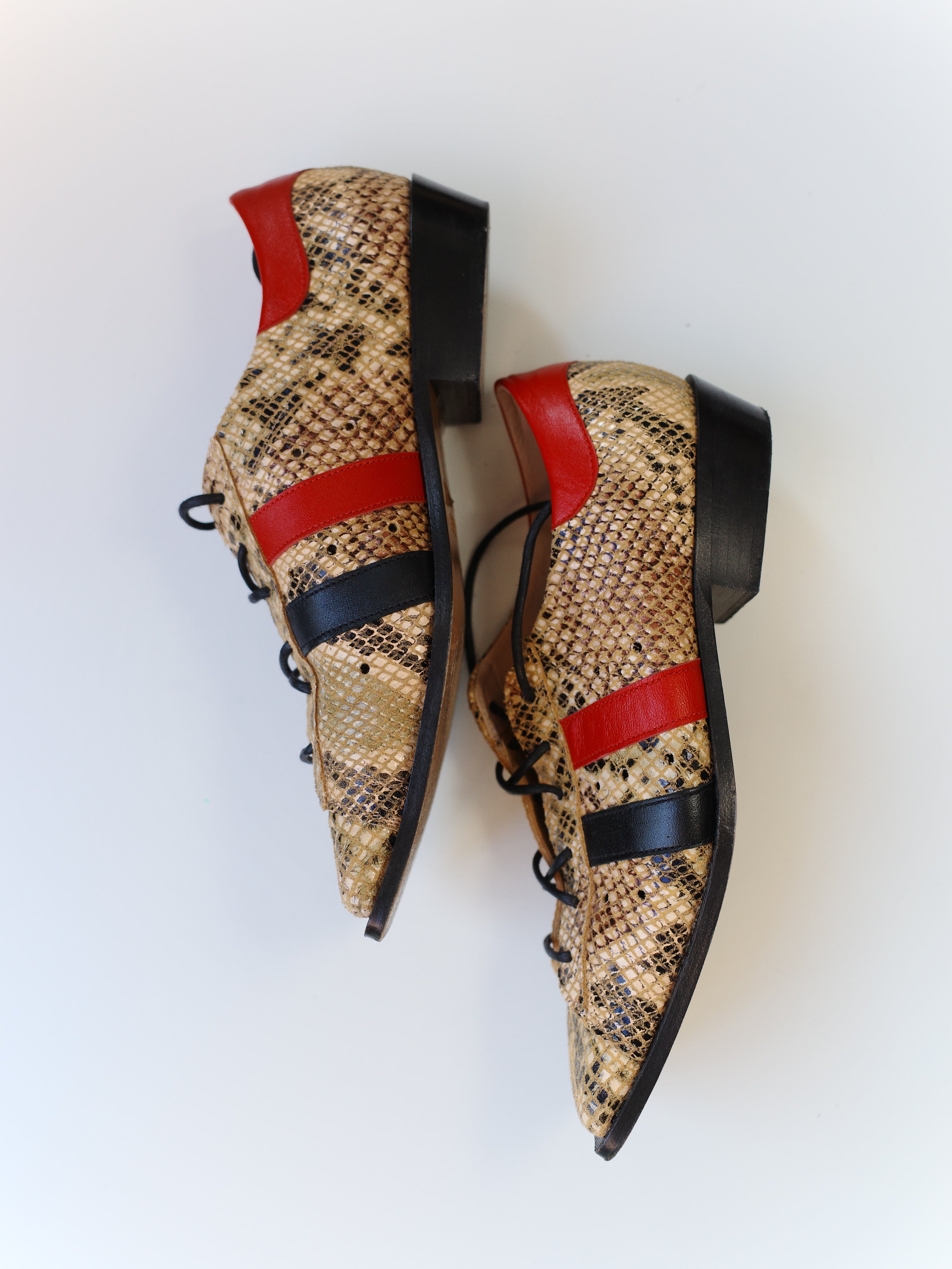 Vivienne Westwood Python Square-Toe Derby Shoes