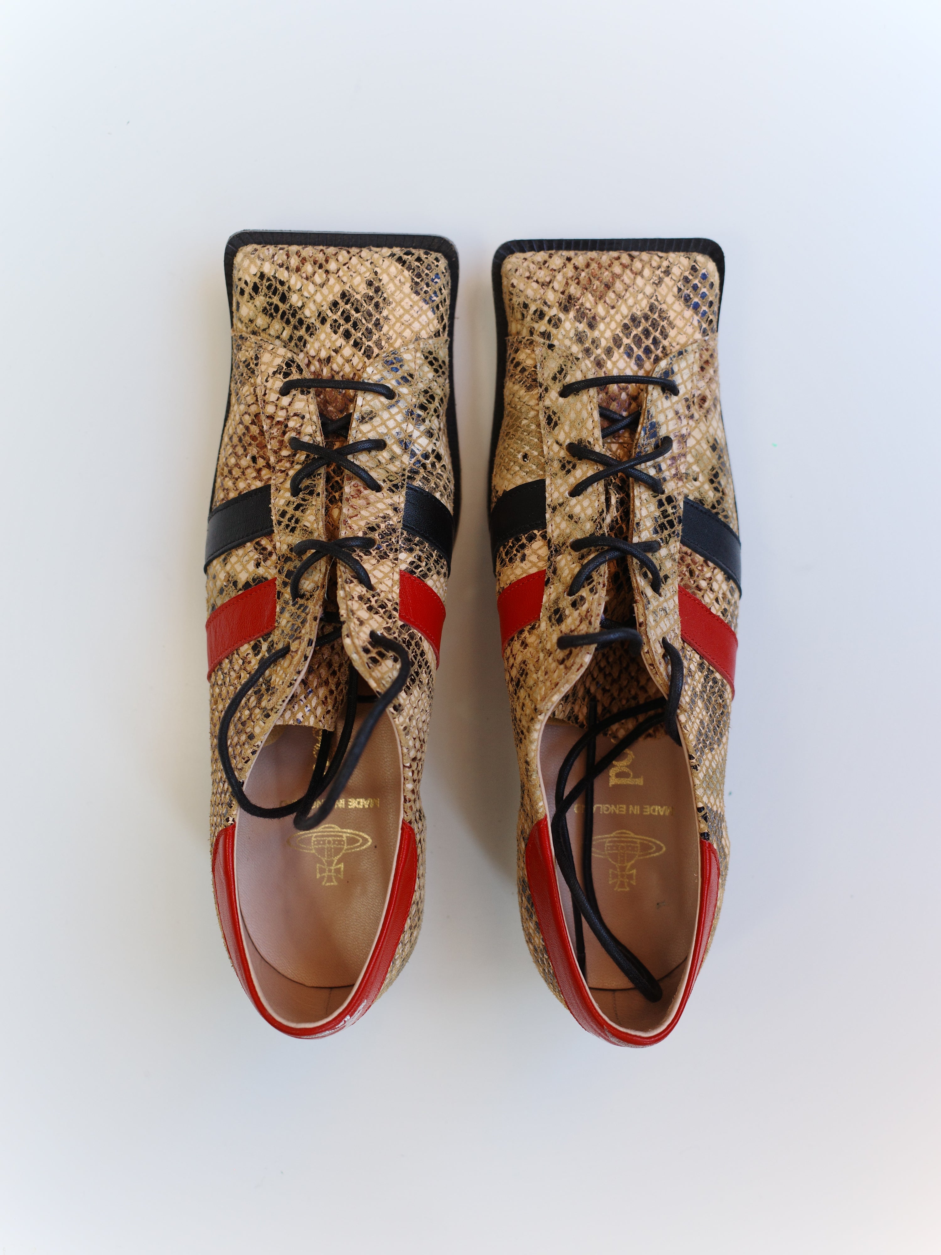 Vivienne Westwood Python Square-Toe Derby Shoes