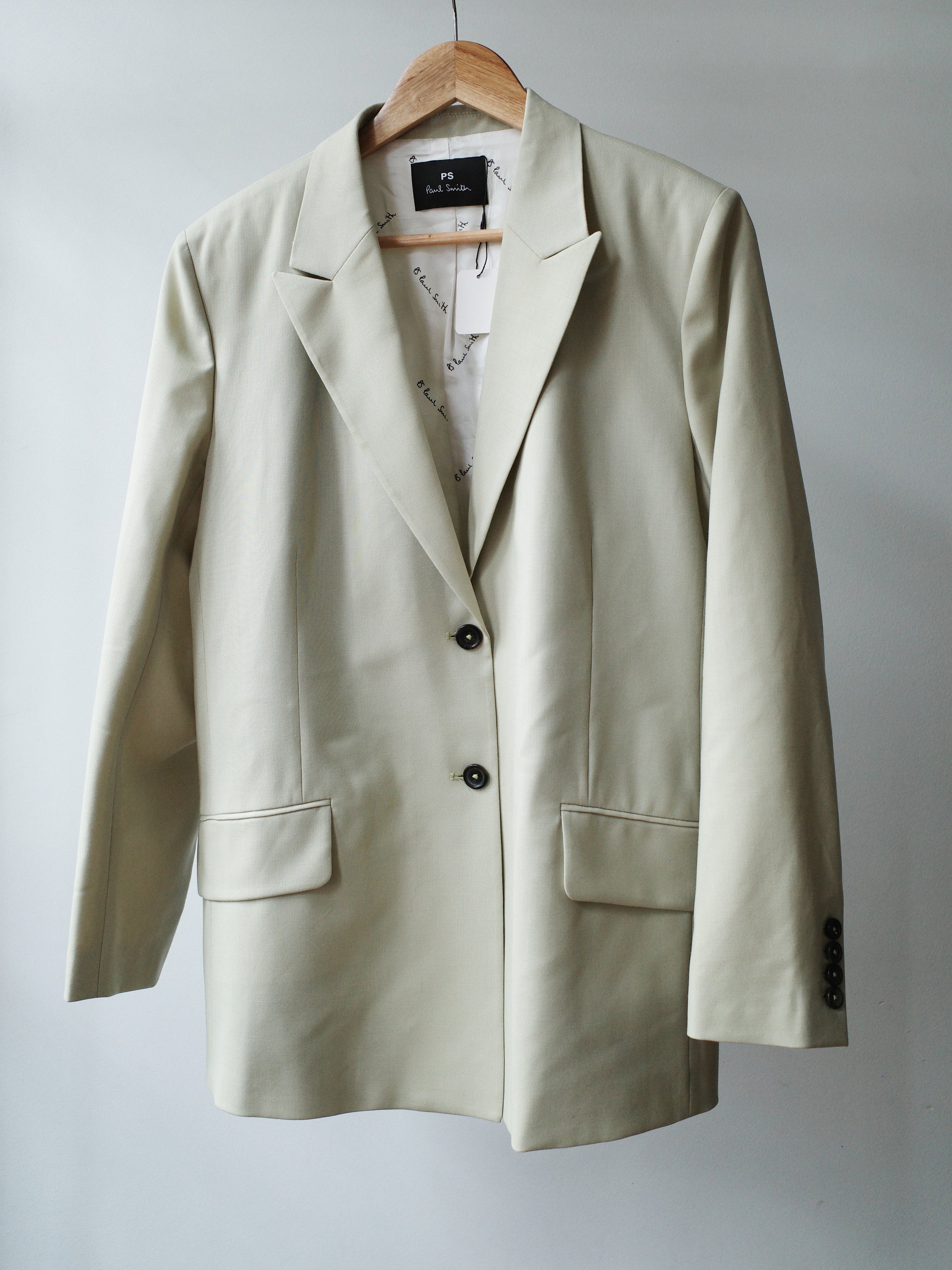 Paul Smith Sage Green Wool Blazer