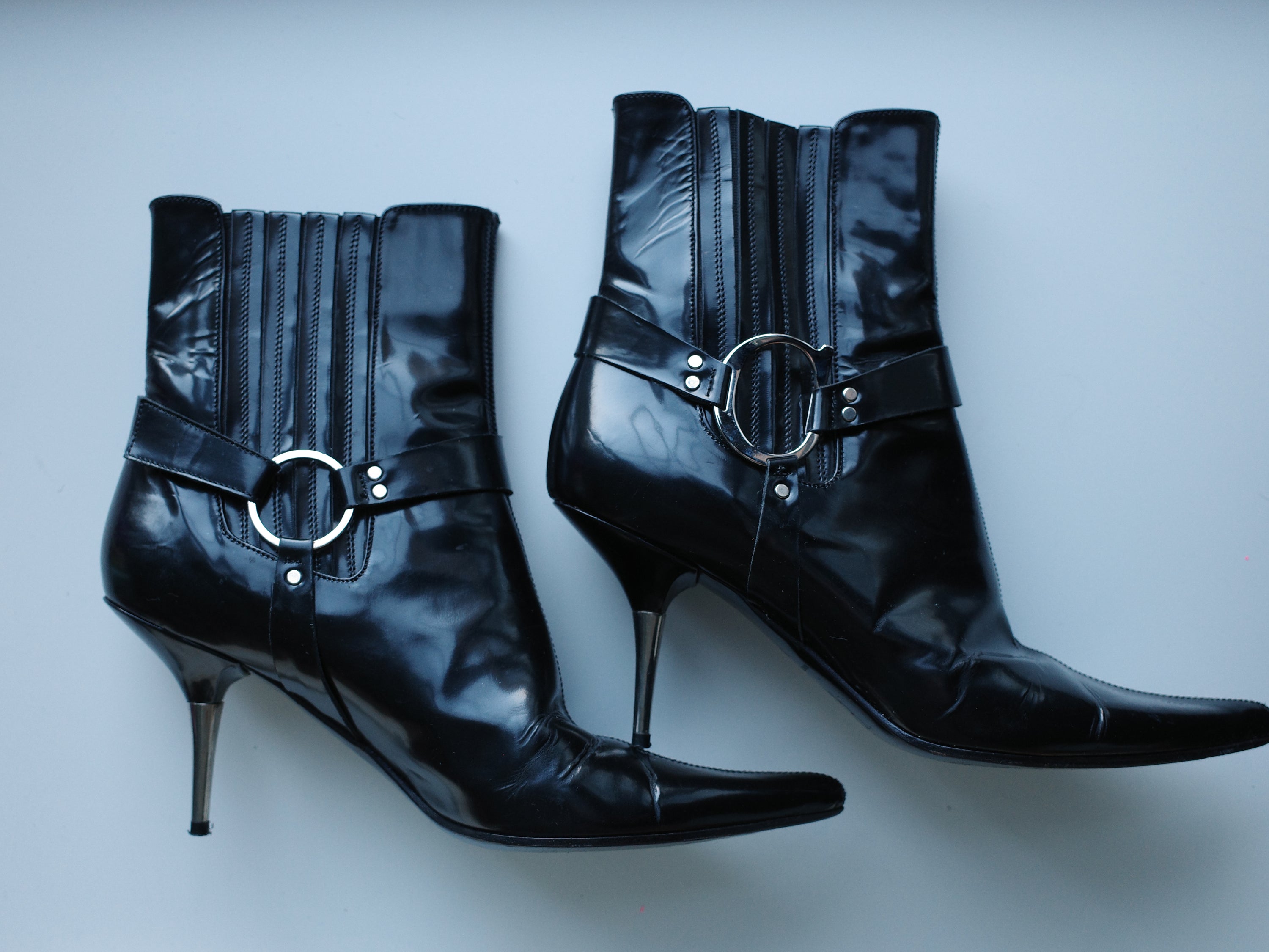 Christian Dior by John Galliano Millennium Hardcore Punk Pointed Boots