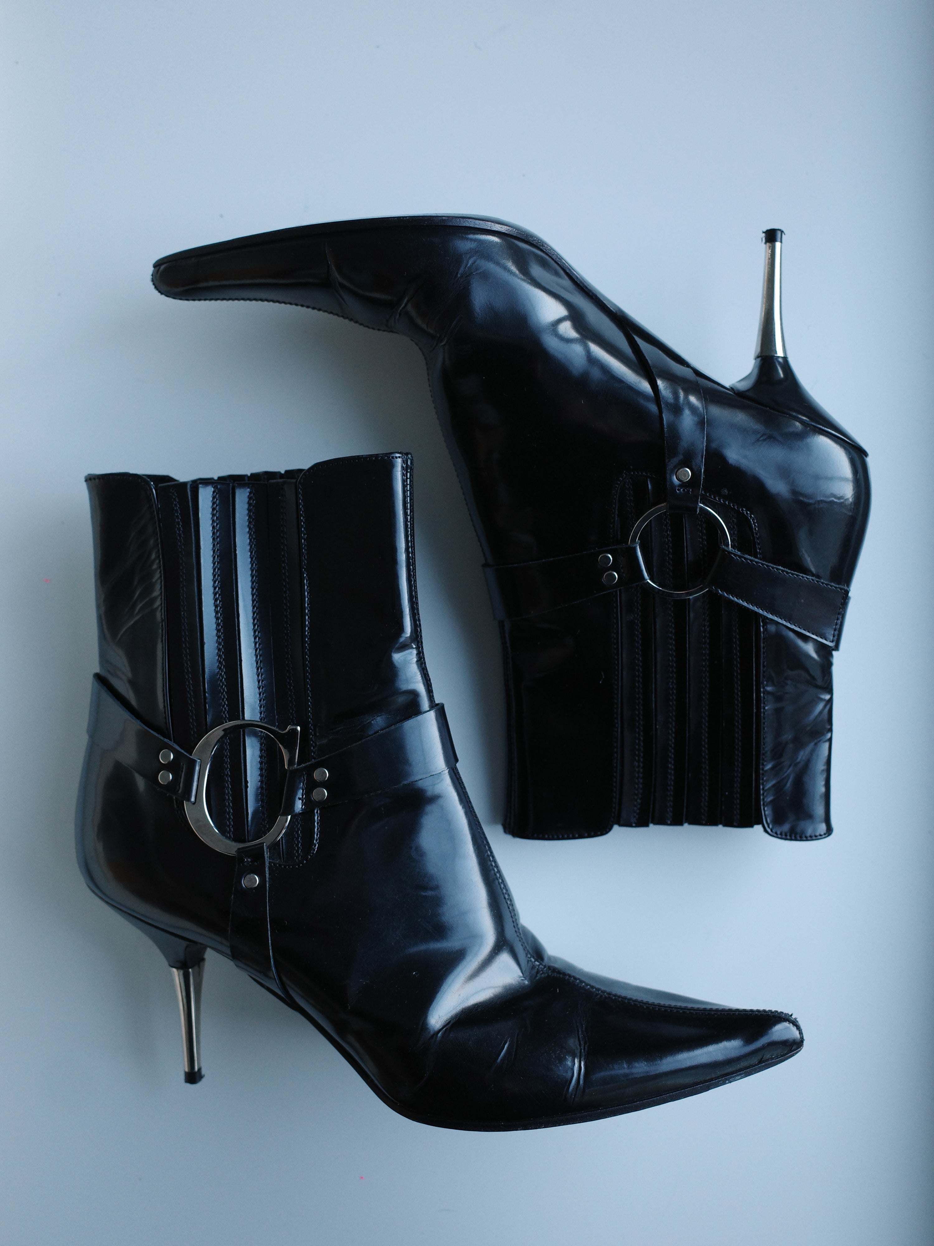 Christian Dior by John Galliano Millennium Hardcore Punk Pointed Boots