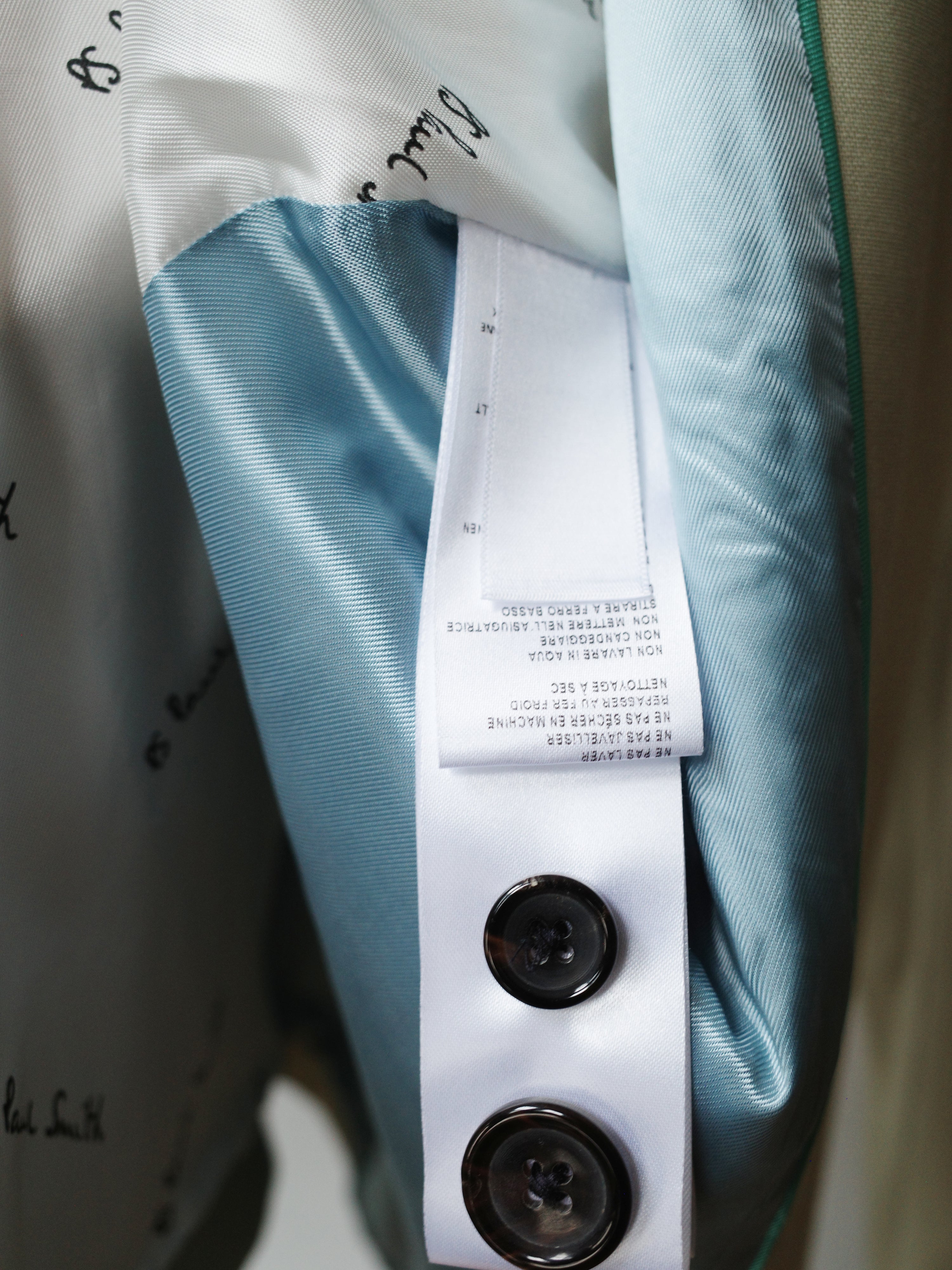 Paul Smith Sage Green Wool Blazer