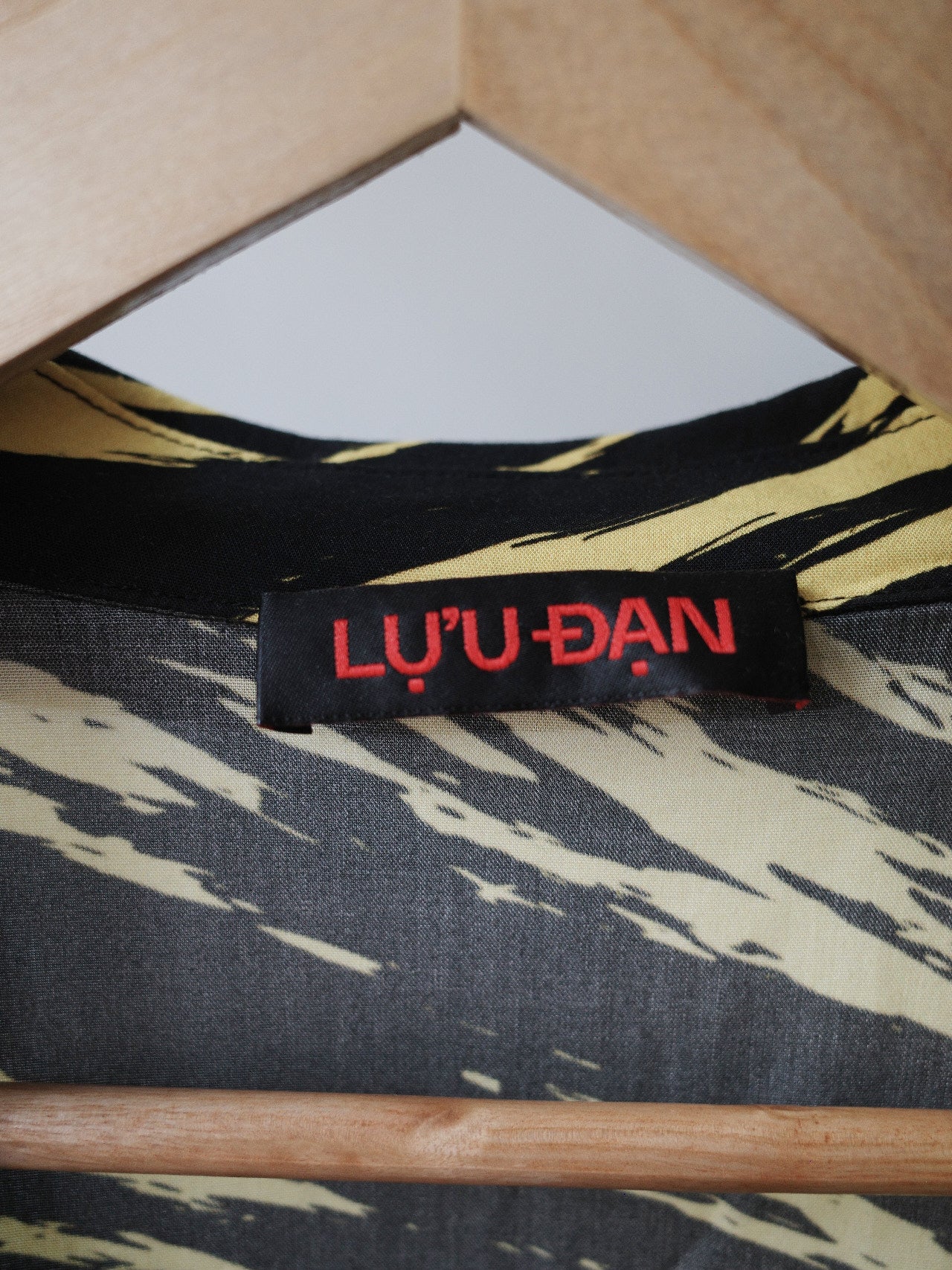 LU’U DAN Tiger-Stripe Oversized Shirt