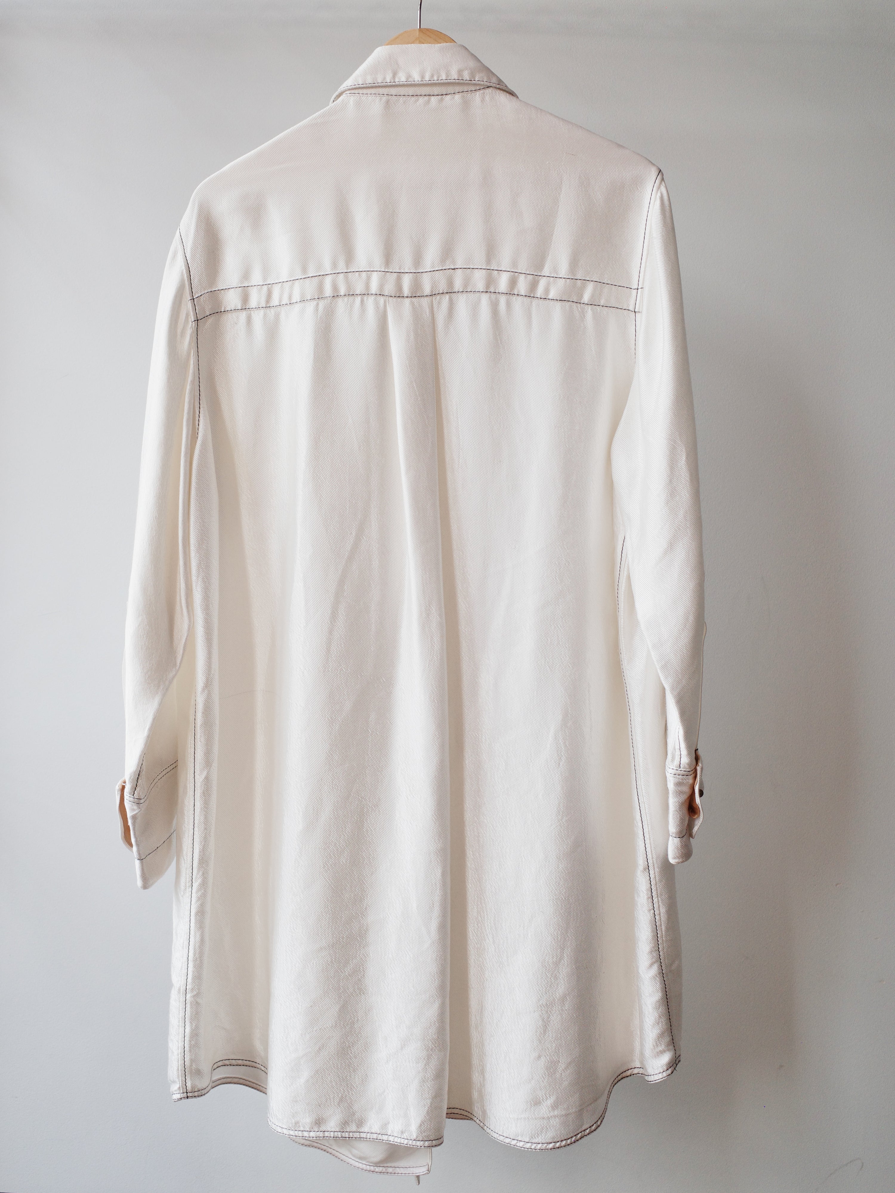 MARNI Iridescent Satin Shirt with Metal Buttons