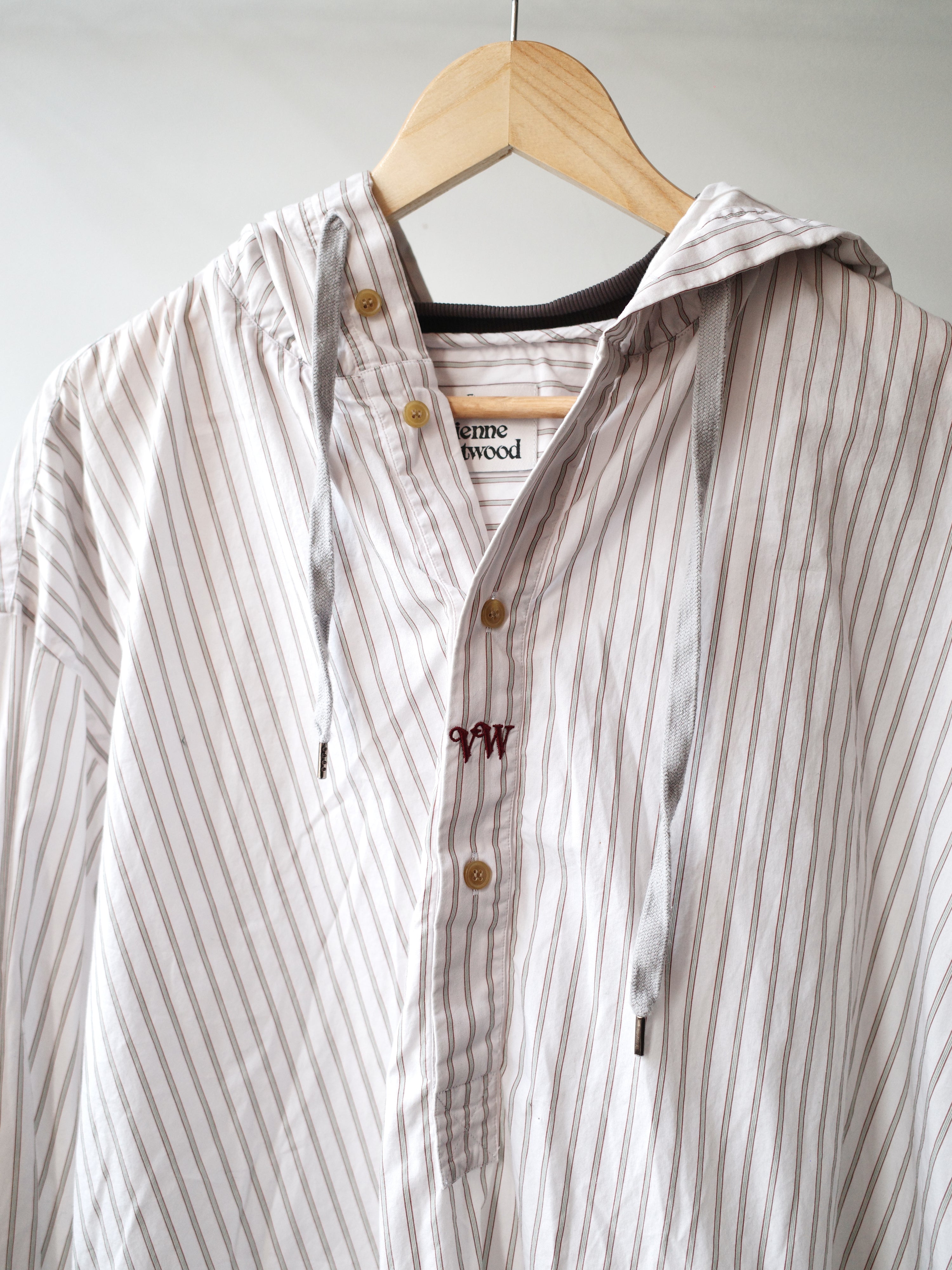 Vivienne Westwood Striped Oversized Hoodie Shirt – METAL 金