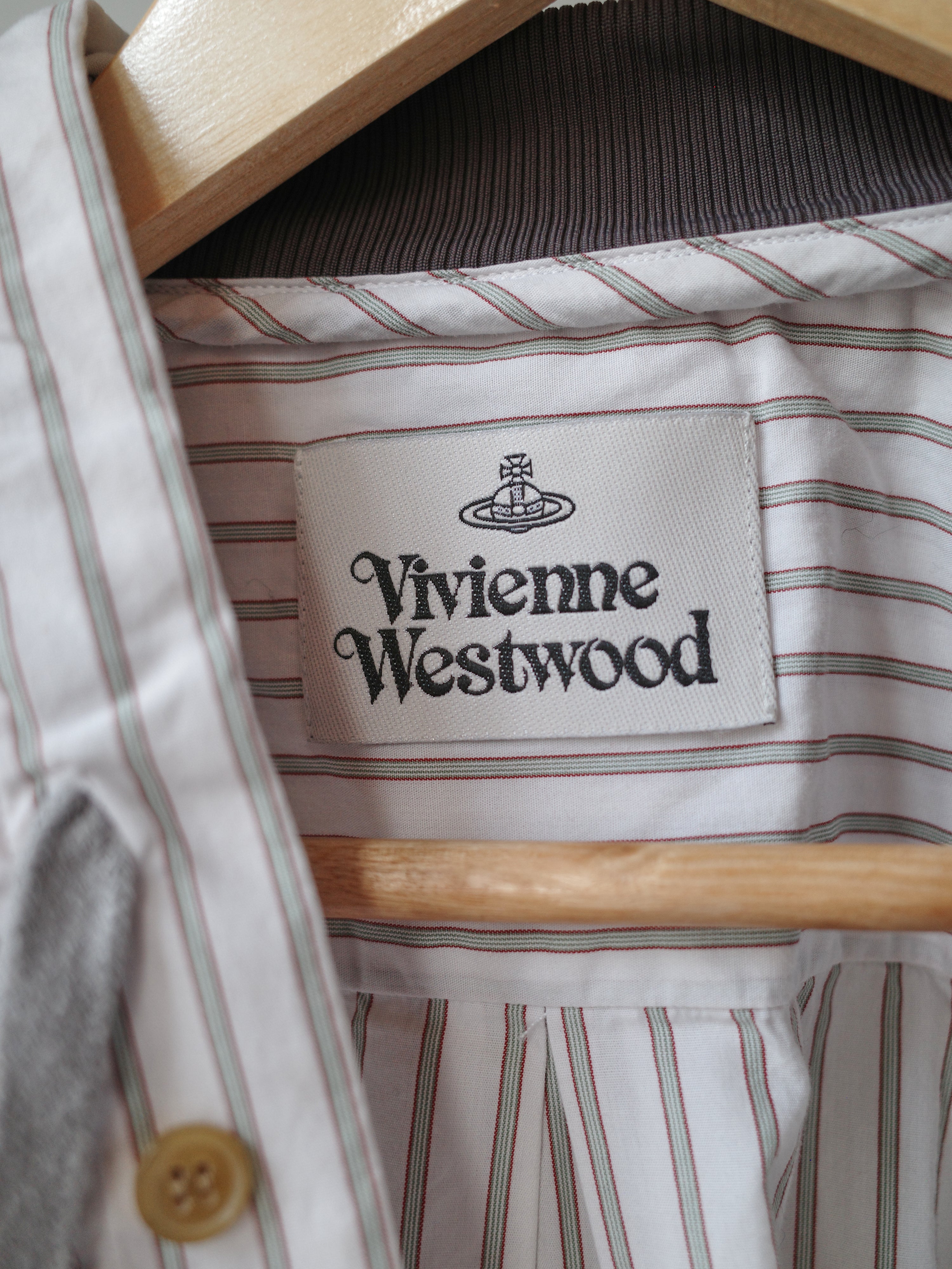 Vivienne Westwood Striped Oversized Hoodie Shirt – METAL 金