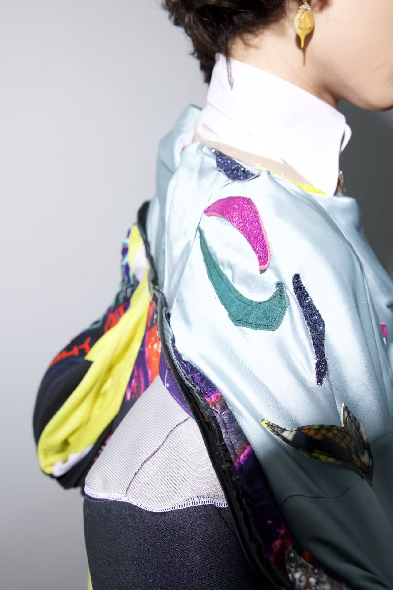 YAONOVA Reconstructed Dual-Layer Jersey Jacket